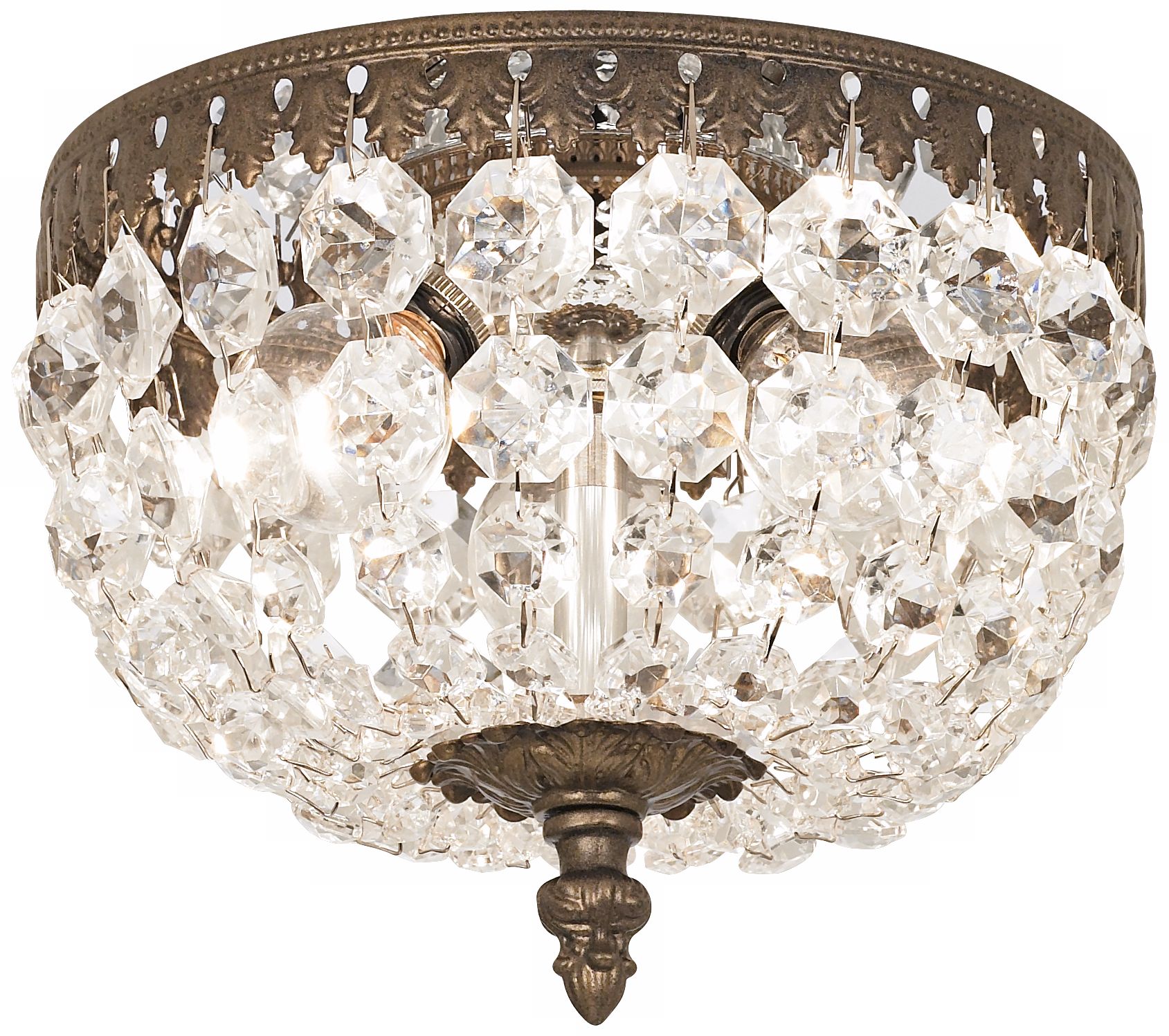 Schonbek Rialto Collection 8" Wide Crystal Ceiling Light