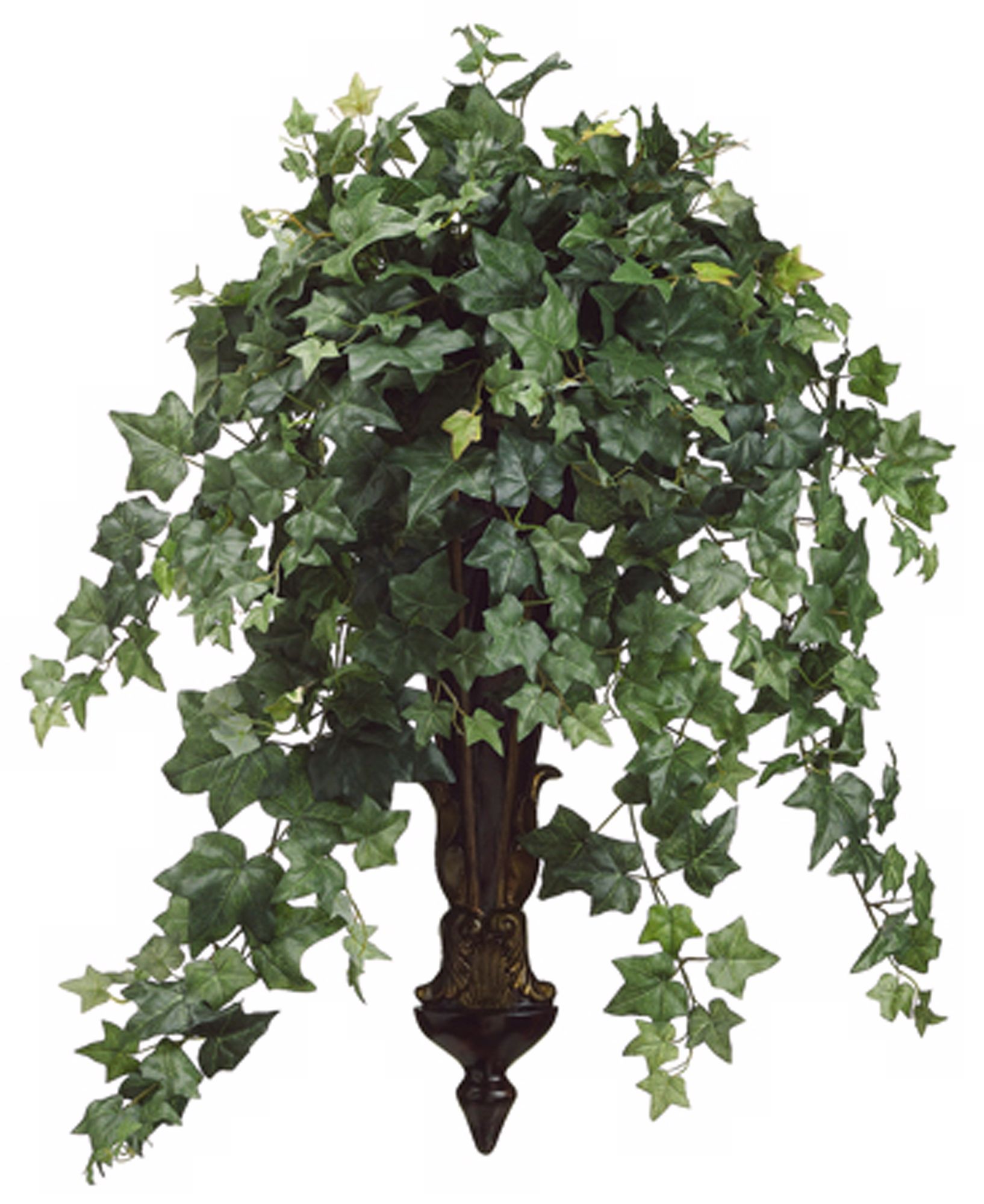 Ivy in Long Resin Wall Sconce Faux Foliage
