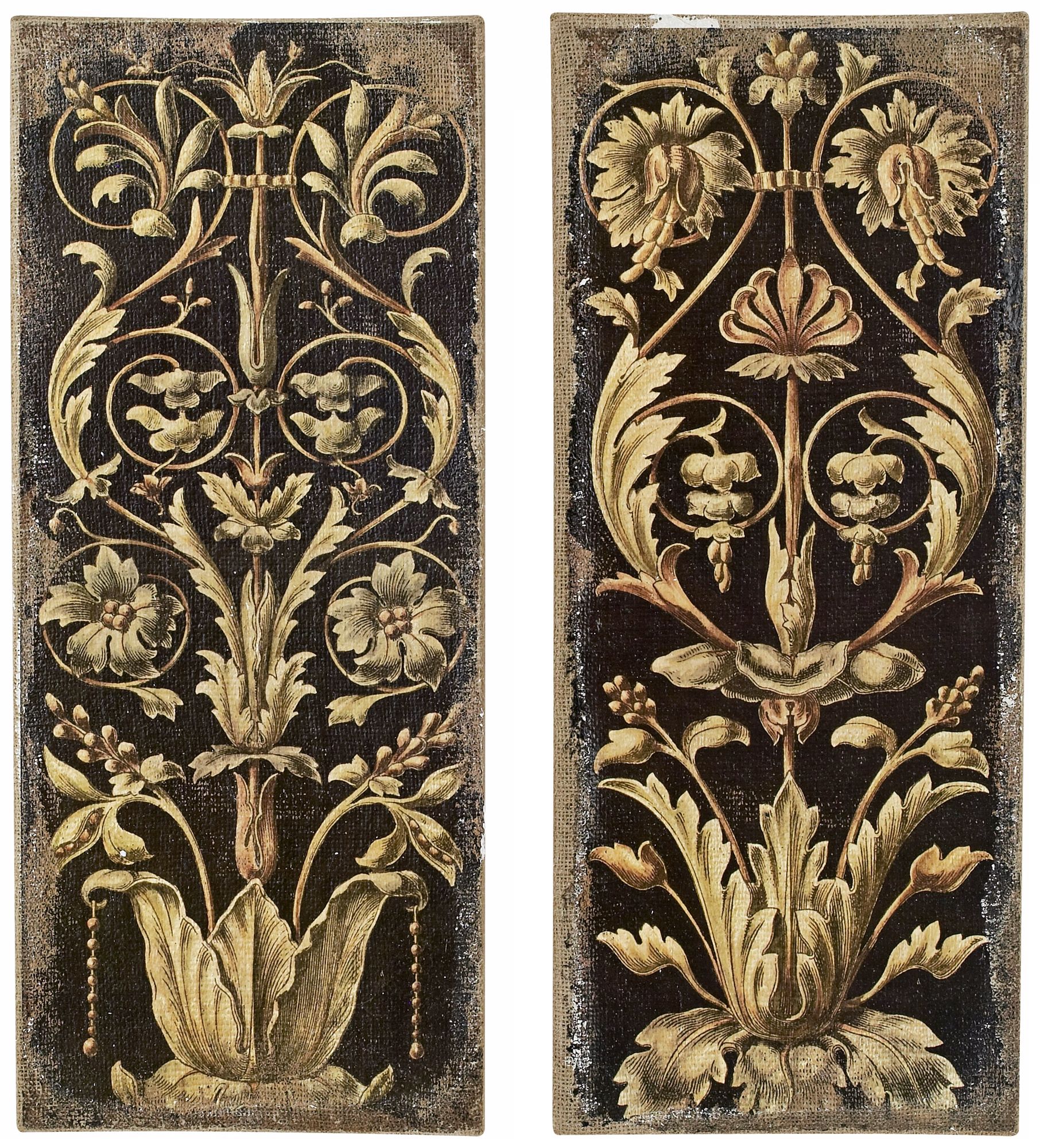 Set of 2 22" High Classic Orleans Panels Wall Art