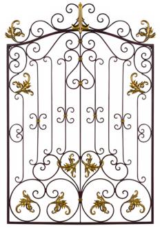 Metal Gate Ode Aux Fleurs 36 High Metal Wall Decor N6933