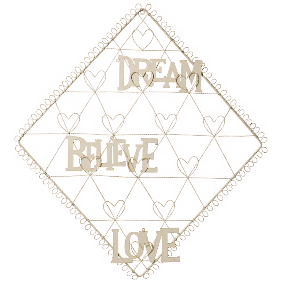Diamond with Hearts Dream, Believe, Love Card Holder   #N6949