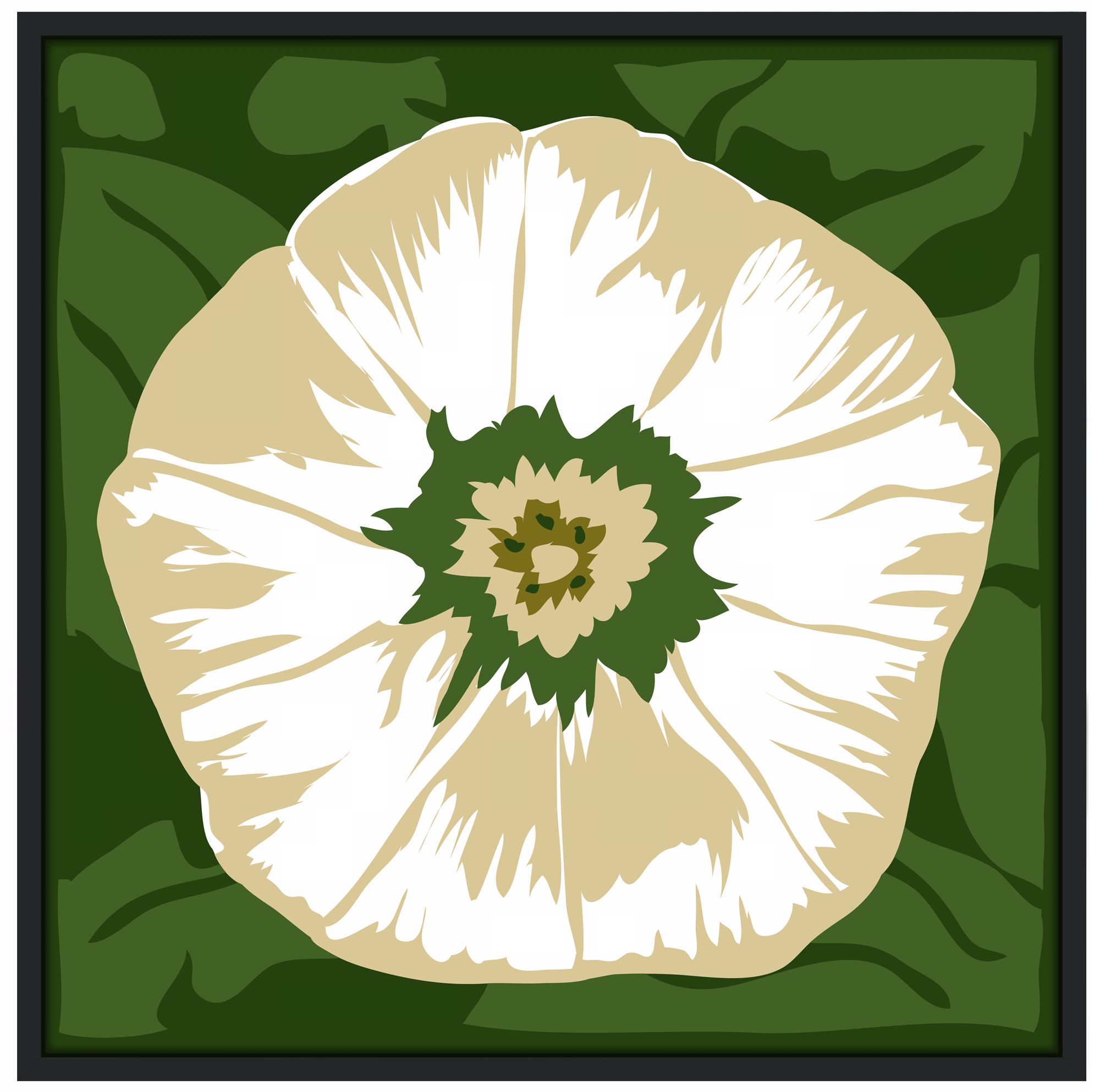 White Flower Wall Art                                       