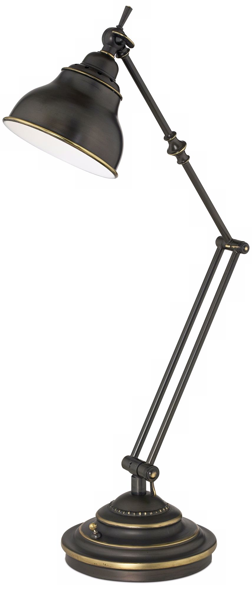 Quoizel Medici Bronze Halogen Adjustable Desk Lamp