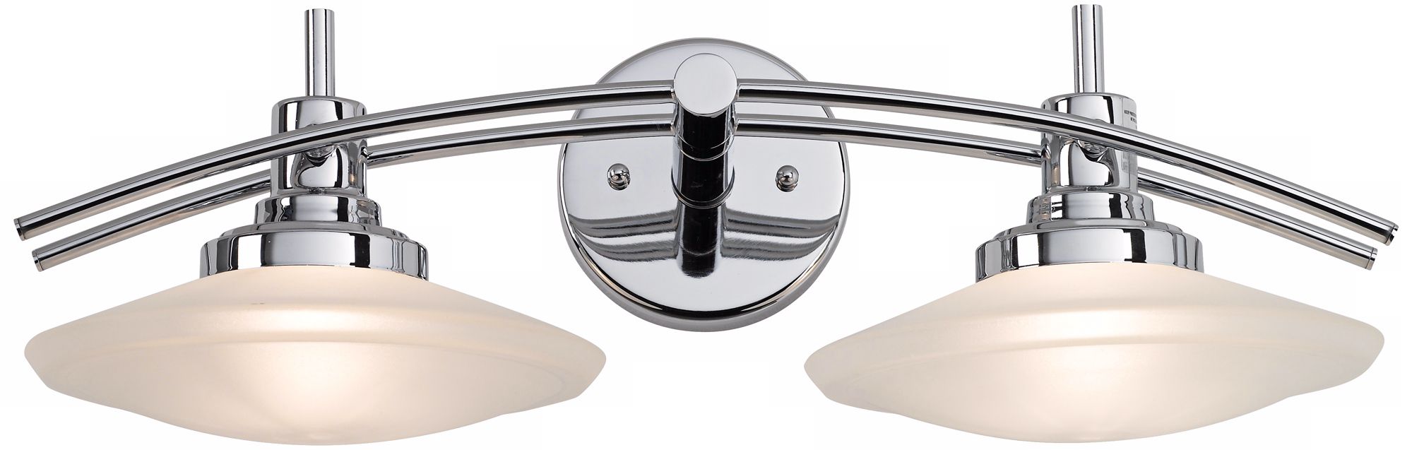 Elements Chrome 22" Wide Bathroom Wall Light