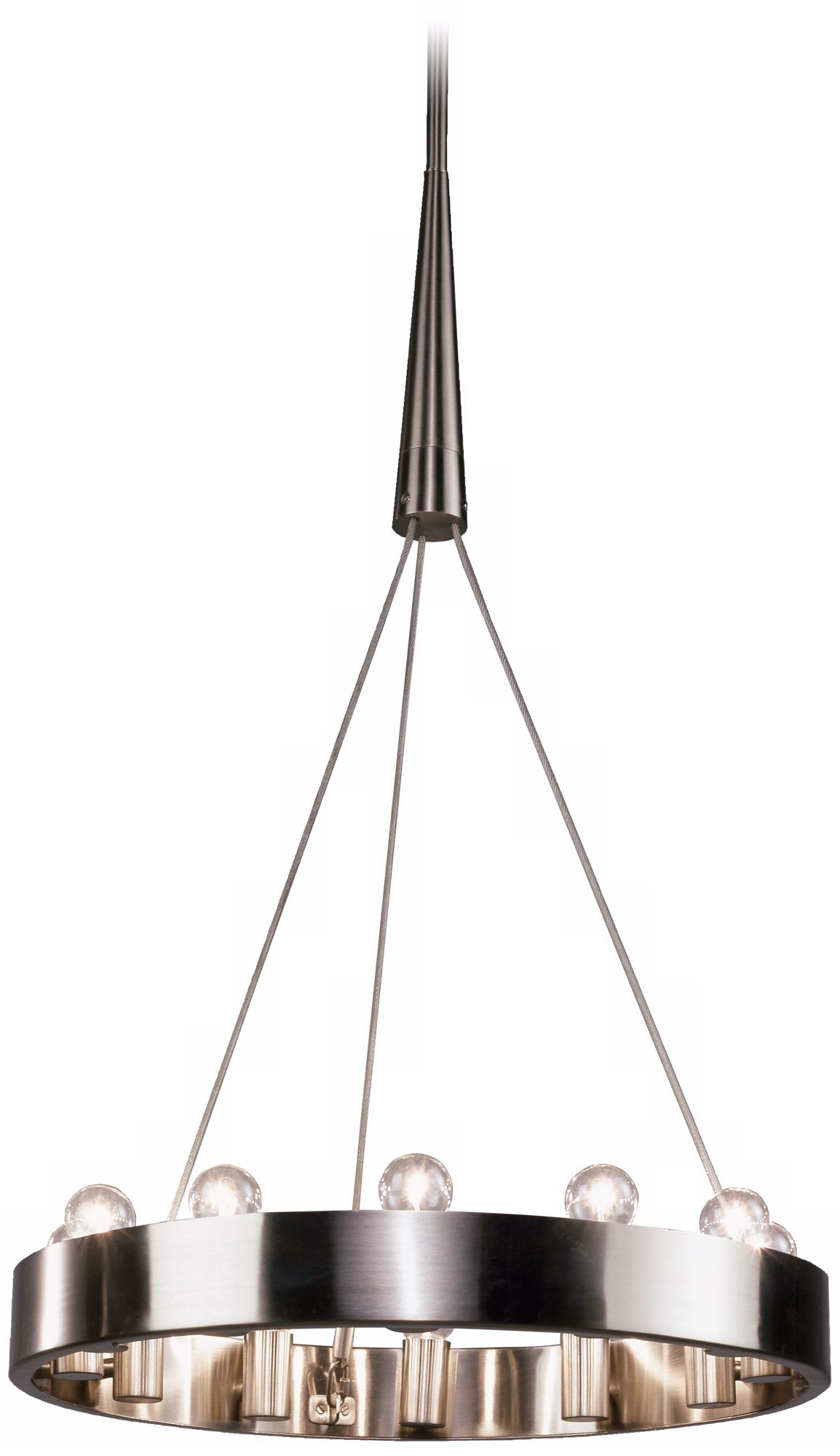 Rico Espinet Candelaria 24" Wide Brushed Nickel Chandelier