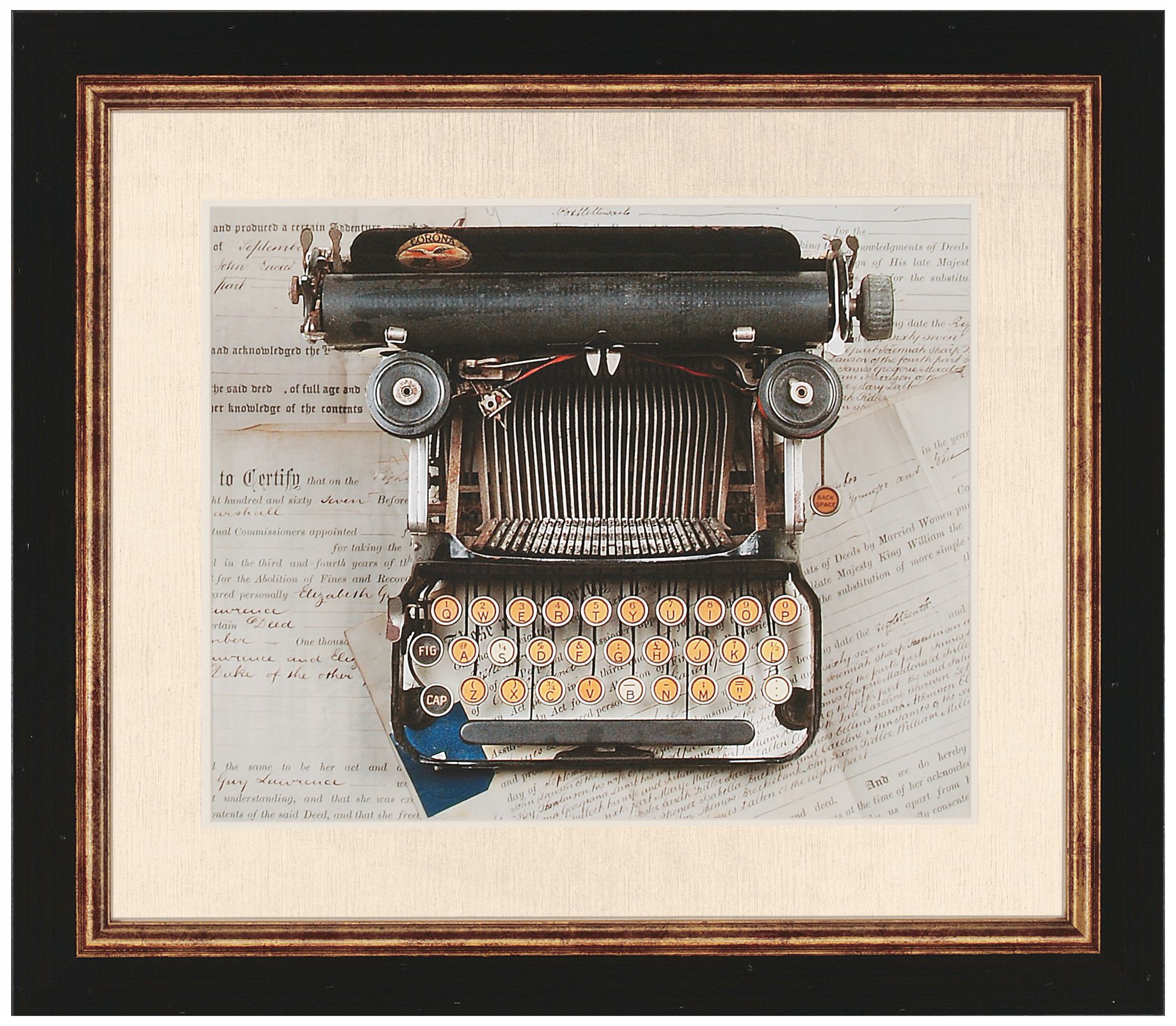 Typewriter Framed Wall Art