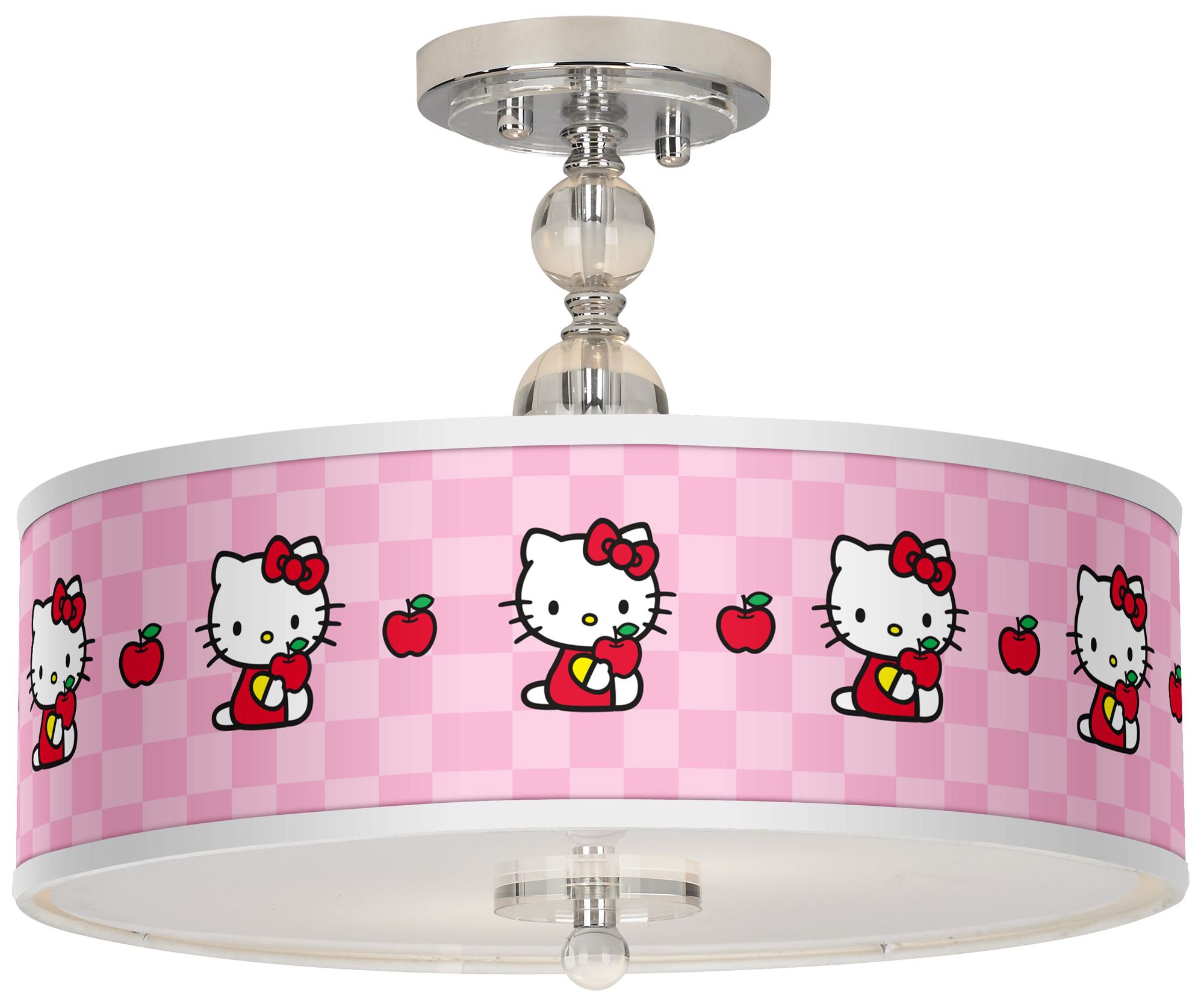 Hello Kitty Apples 16" Wide Semi-Flush Ceiling Light