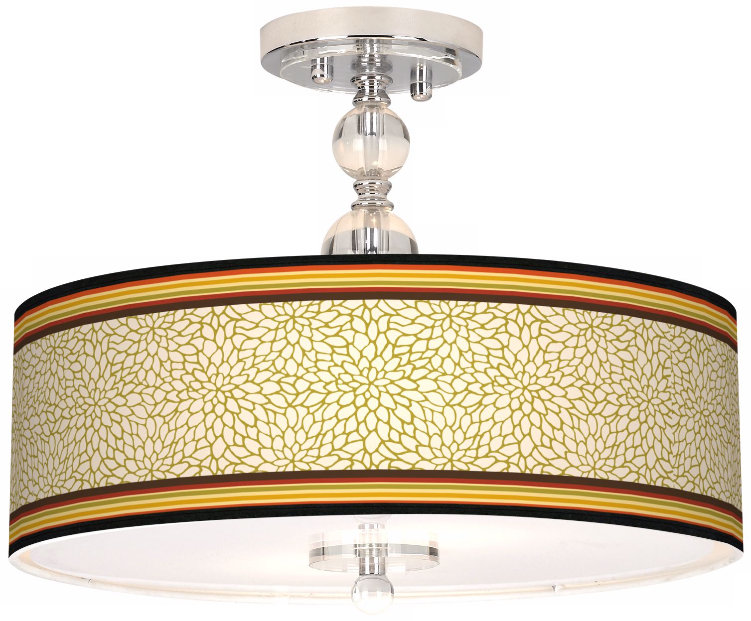 Stacy Garcia Spice Dahlia 16" Wide Semi-Flush Ceiling Light