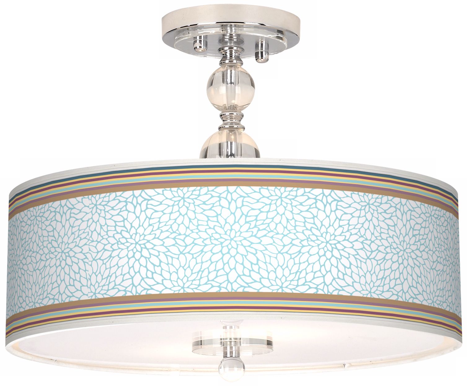 Stacy Garcia Landscape Dahlia 16" Semi-Flush Ceiling Light