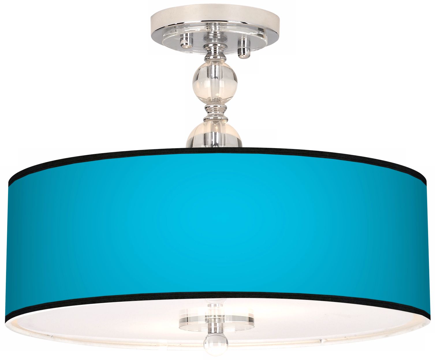 All Aqua Giclee 16" Wide Semi-Flush Ceiling Light