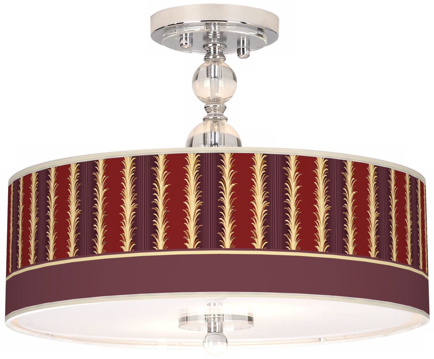 Stacy Garcia Lexington Stripe Cinnamon 16" Ceiling Light
