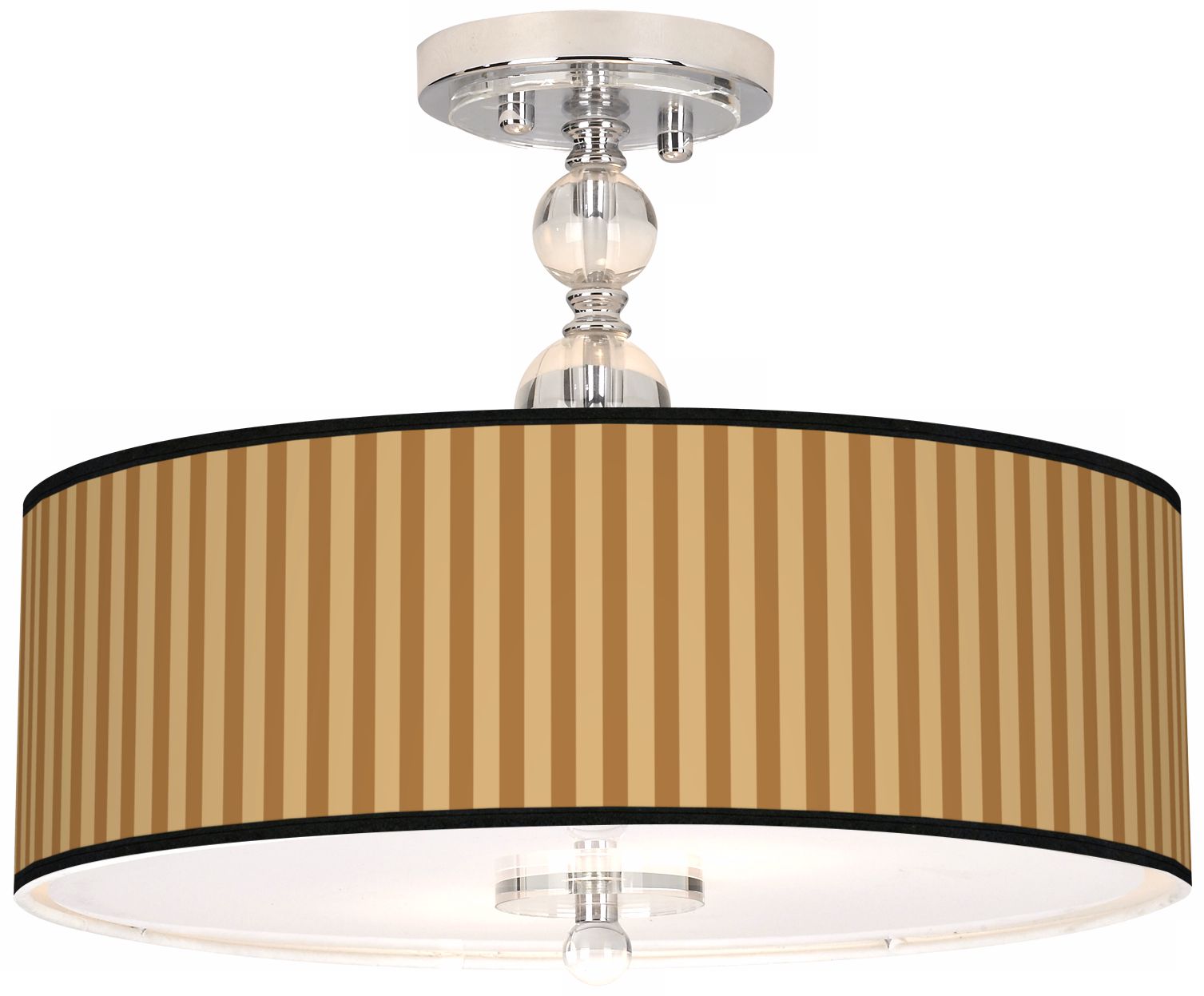 Butterscotch Vertical 16" Wide Semi-Flush Ceiling Light