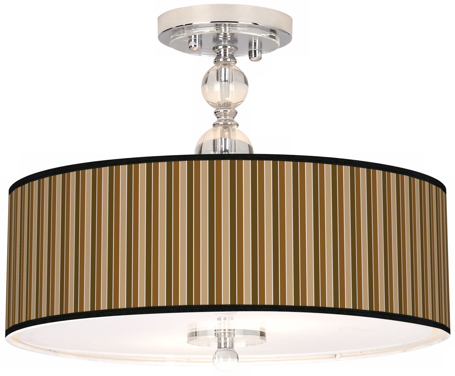 Sorrel Vertical Giclee 16" Wide Semi-Flush Ceiling Light