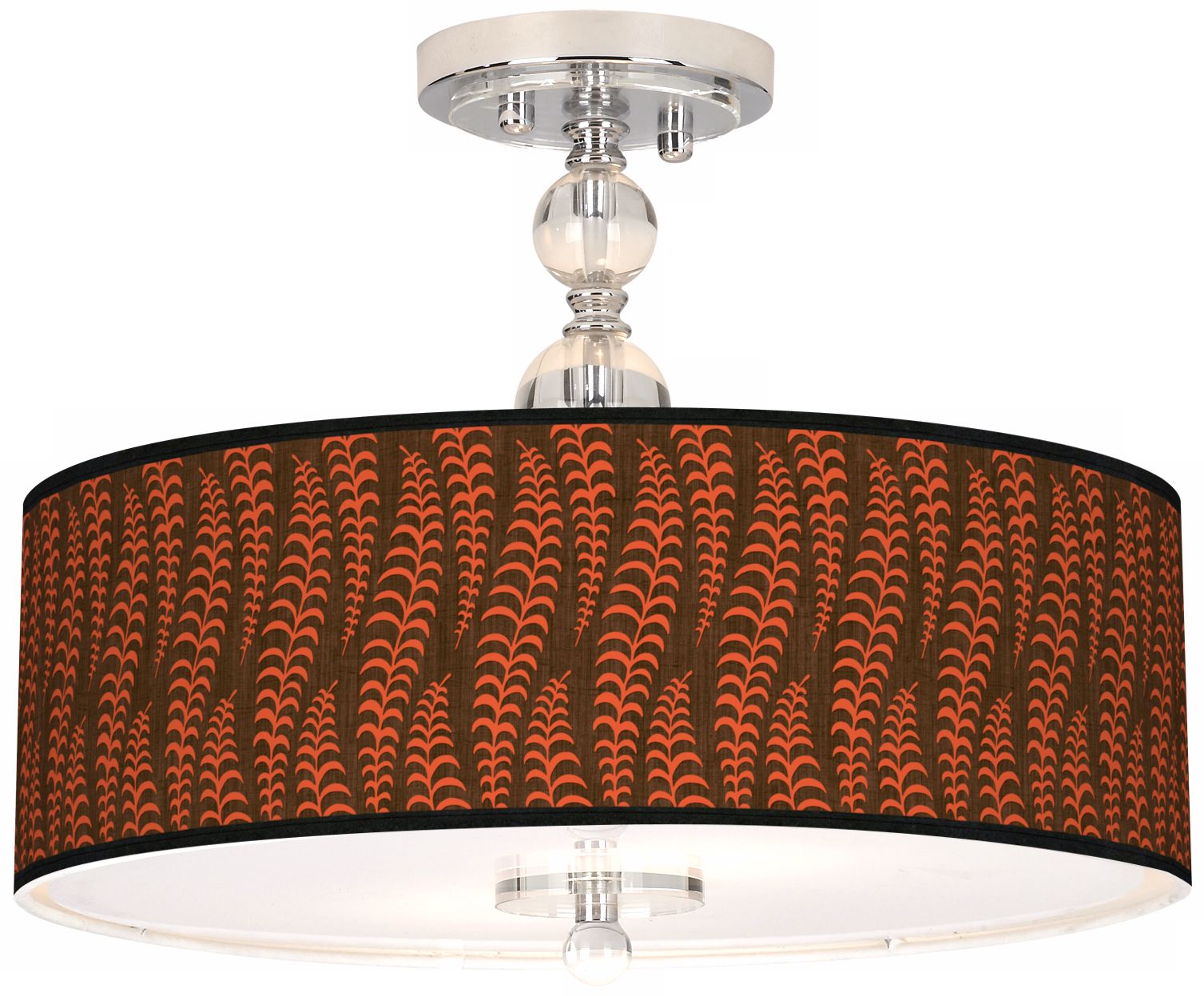 Stacy Garcia Fancy Fern Coral 16" Semi-Flush Ceiling Light