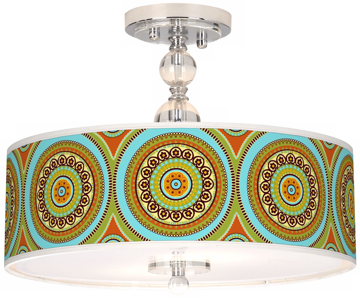 Stacy Garcia Arno Mosaic Daybreak 16" Wide Ceiling Light