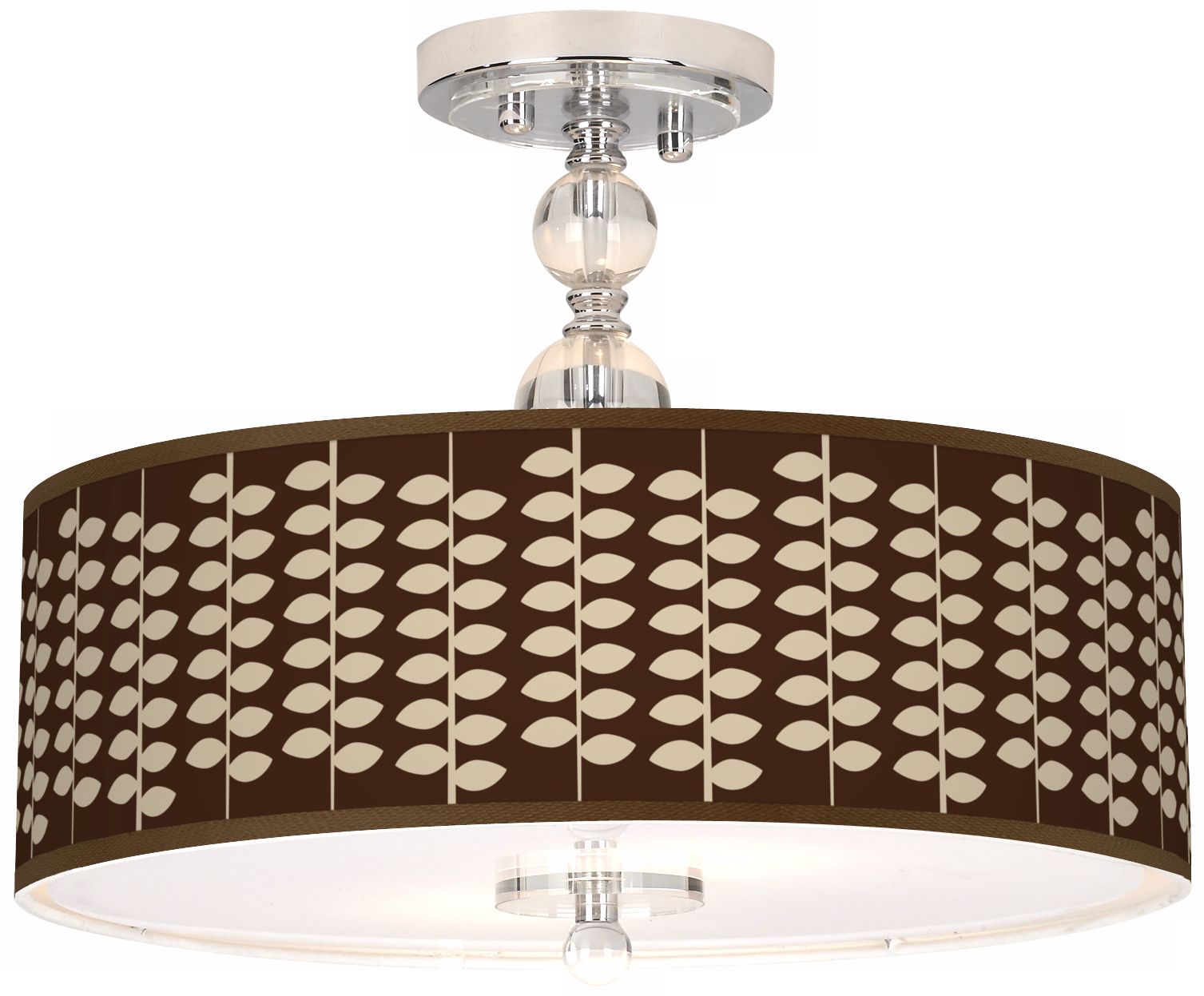 Hi Fi Giclee 16" Wide Semi-Flush Ceiling Light