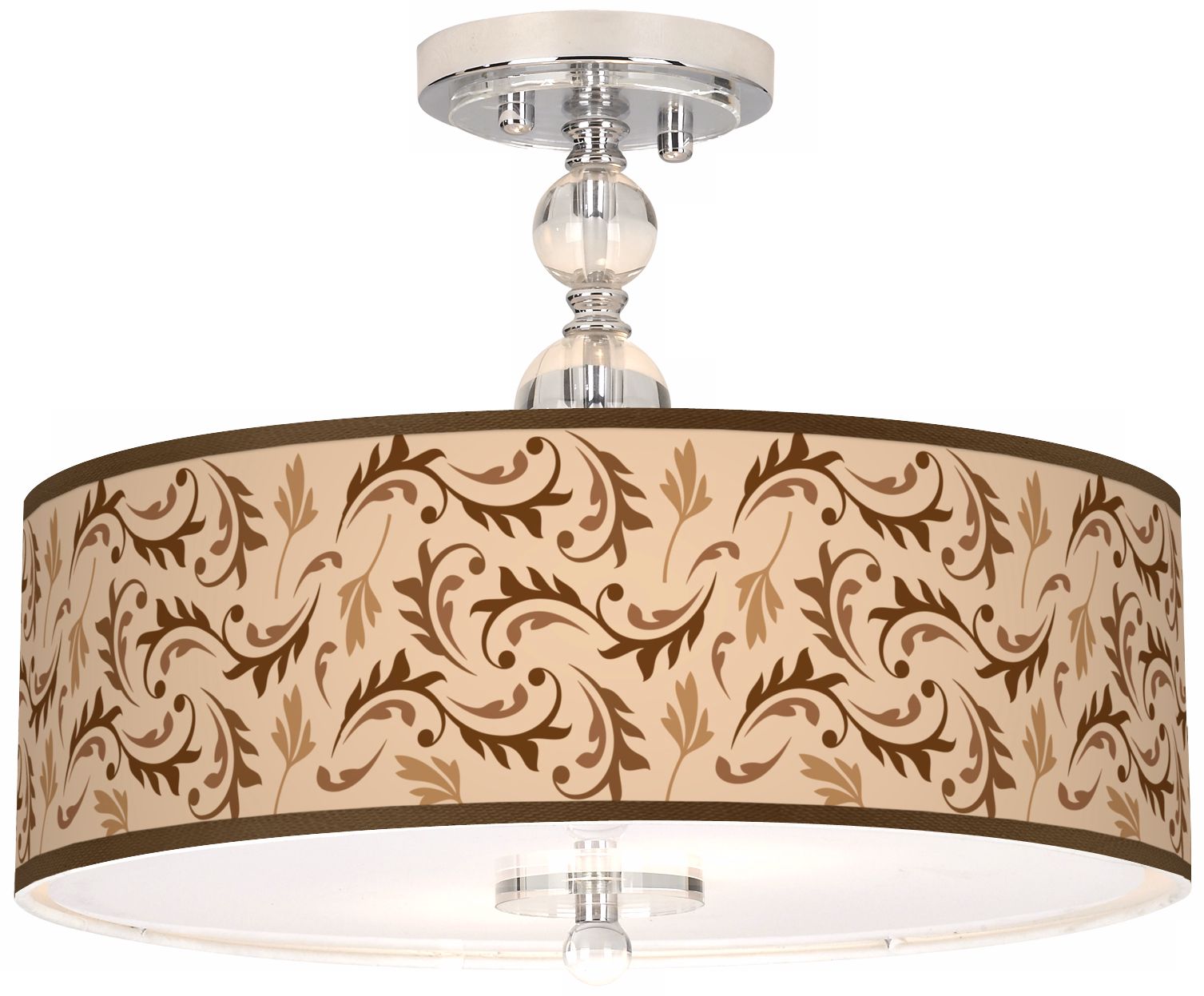 Fall Breeze Giclee 16" Wide Semi-Flush Ceiling Light