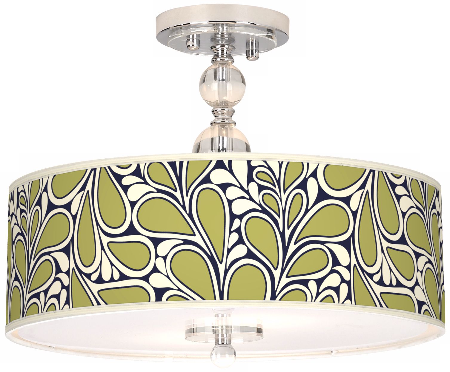 Stacy Garcia Rain Metal 16" Wide Semi-Flush Ceiling Light