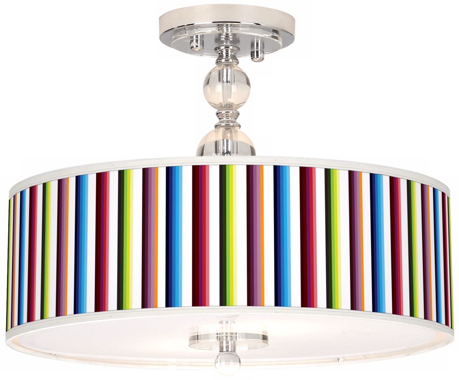 Technocolors Giclee 16" Wide Semi-Flush Ceiling Light