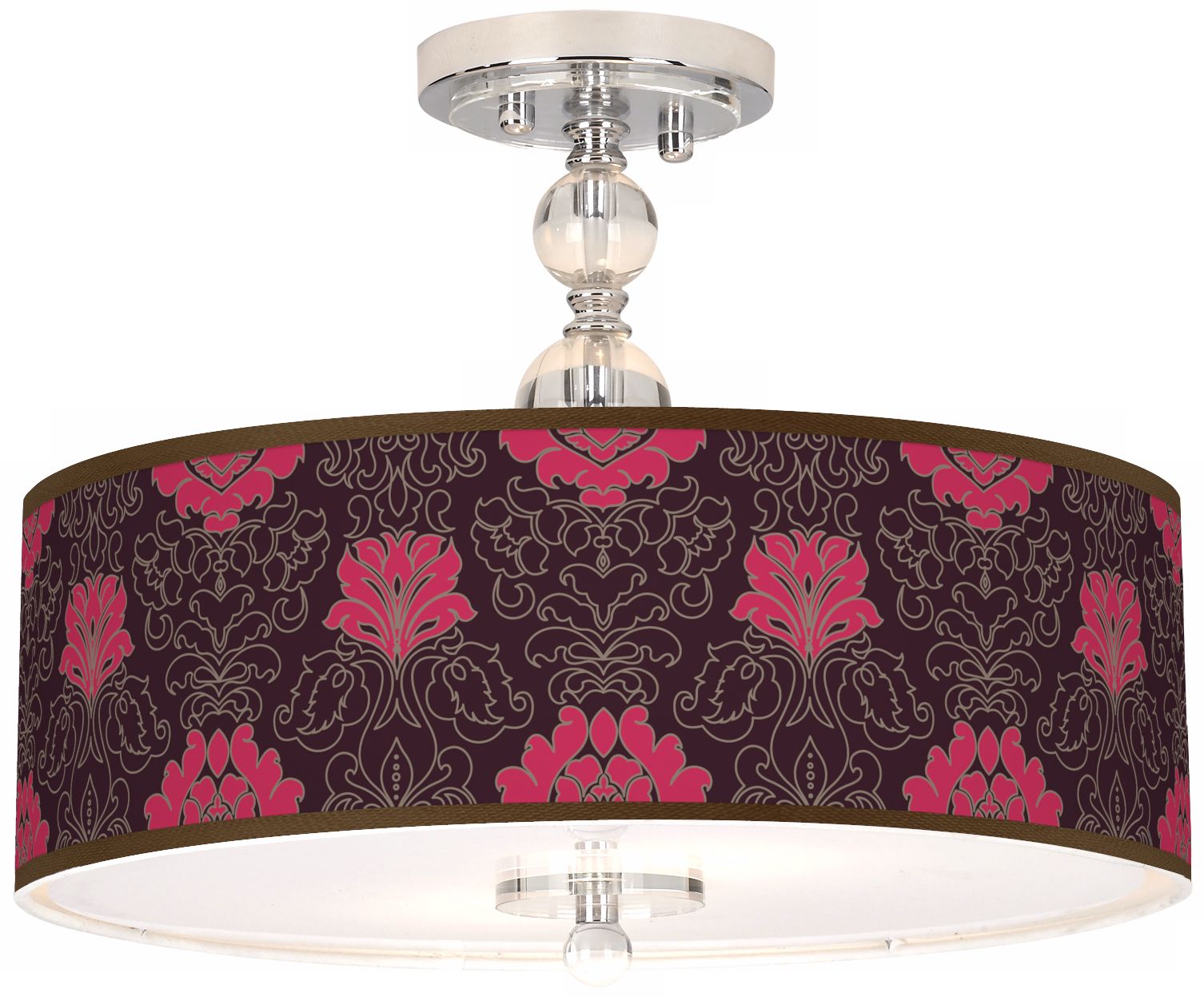 Stacy Garcia Florentia Wild Berry Giclee 16" Ceiling Light