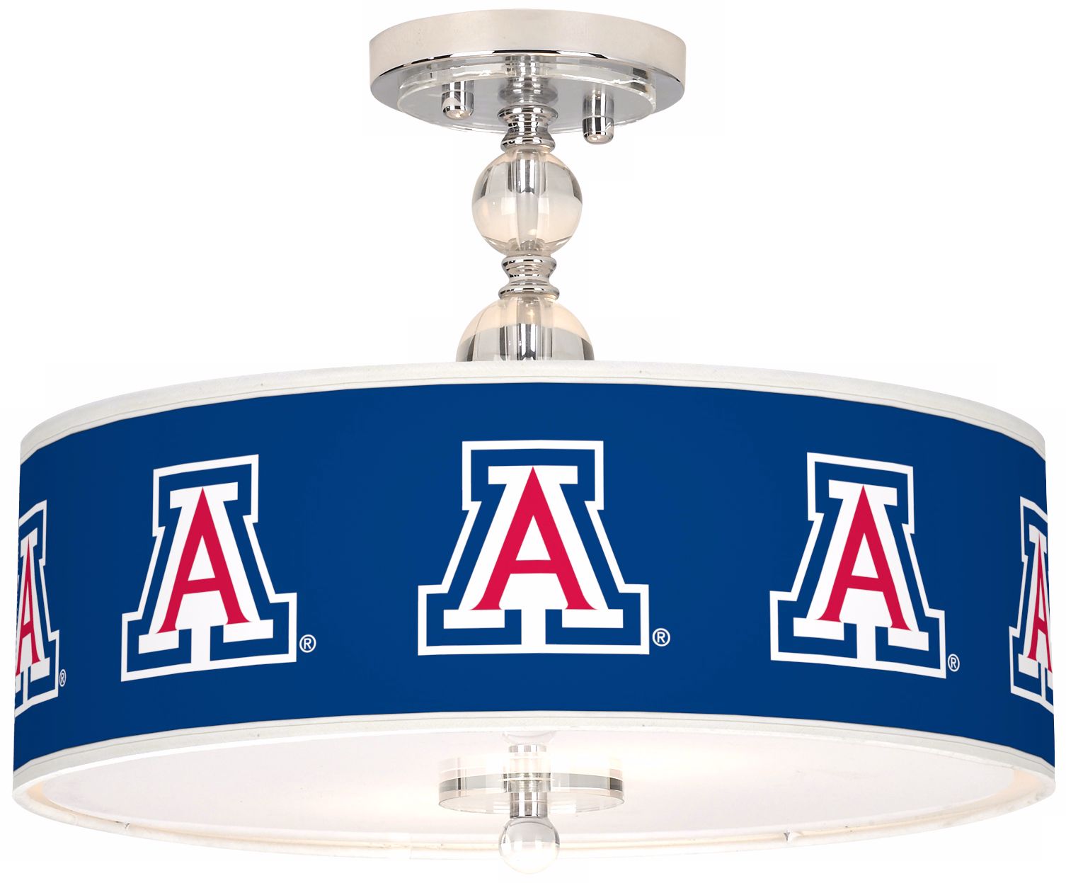 The University of Arizona 16" Wide Semi-Flush Ceiling Light