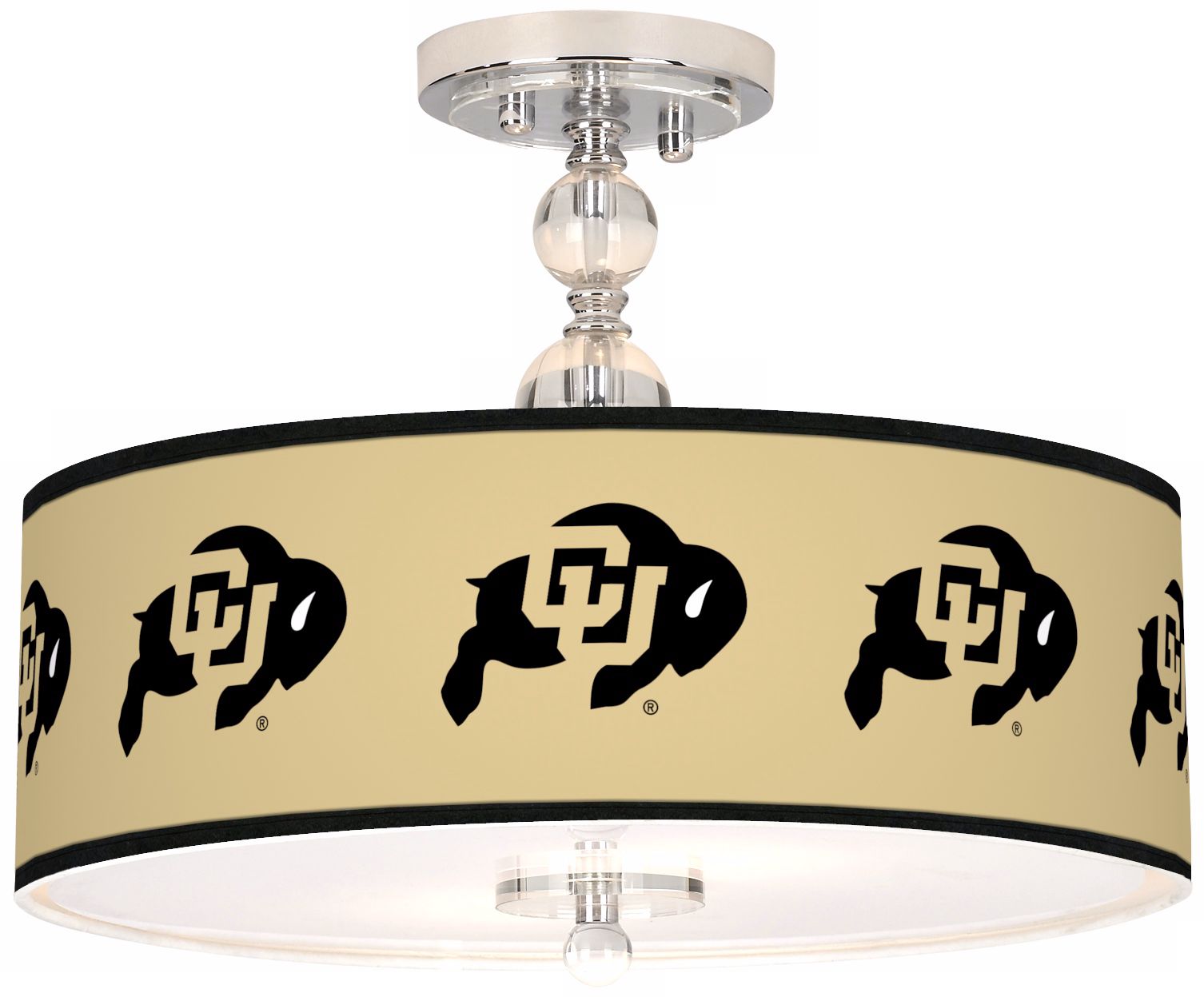 University of Colorado 16" Wide Semi-Flush Ceiling Light