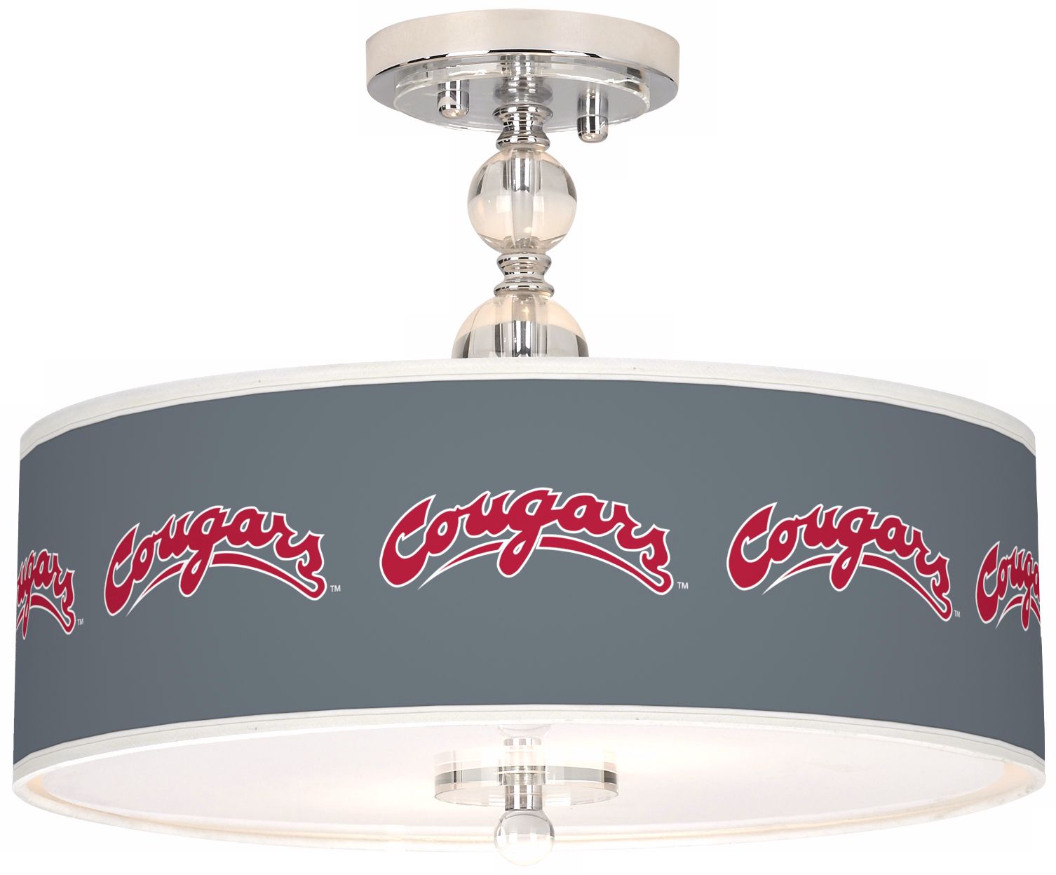 Washington State University 16"W Semi-Flush Ceiling Light