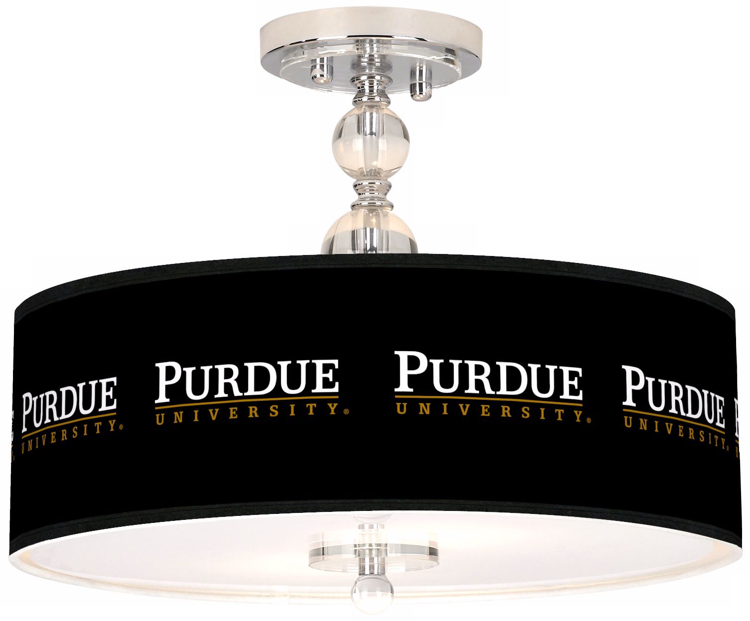 Purdue University 16" Wide Semi-Flush Ceiling Light