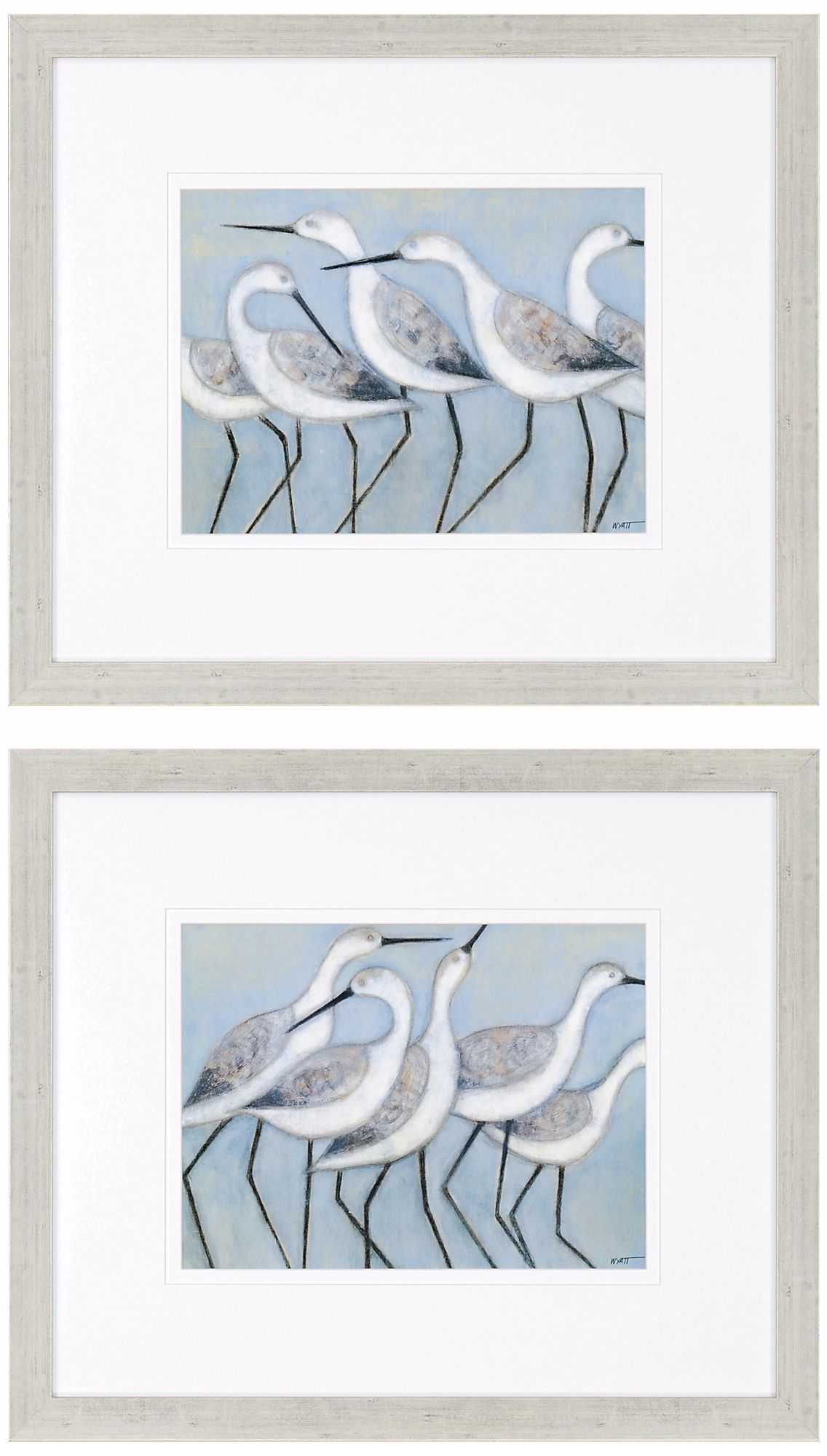 Set of Two Shore Birds Framed Wall Art