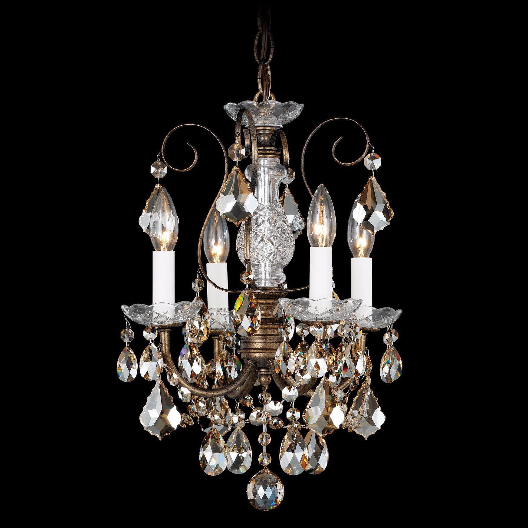 Schonbek New Orleans Collection 12" Crystal Mini Chandelier