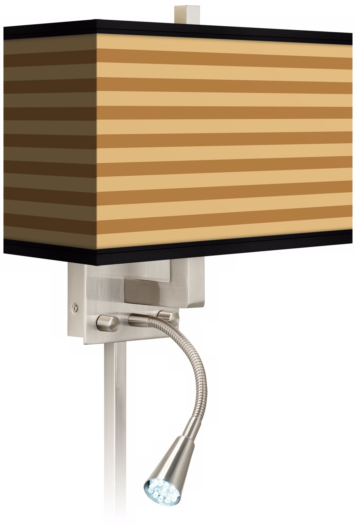 Butterscotch Parallels LED Reading Light Plug-In Sconce
