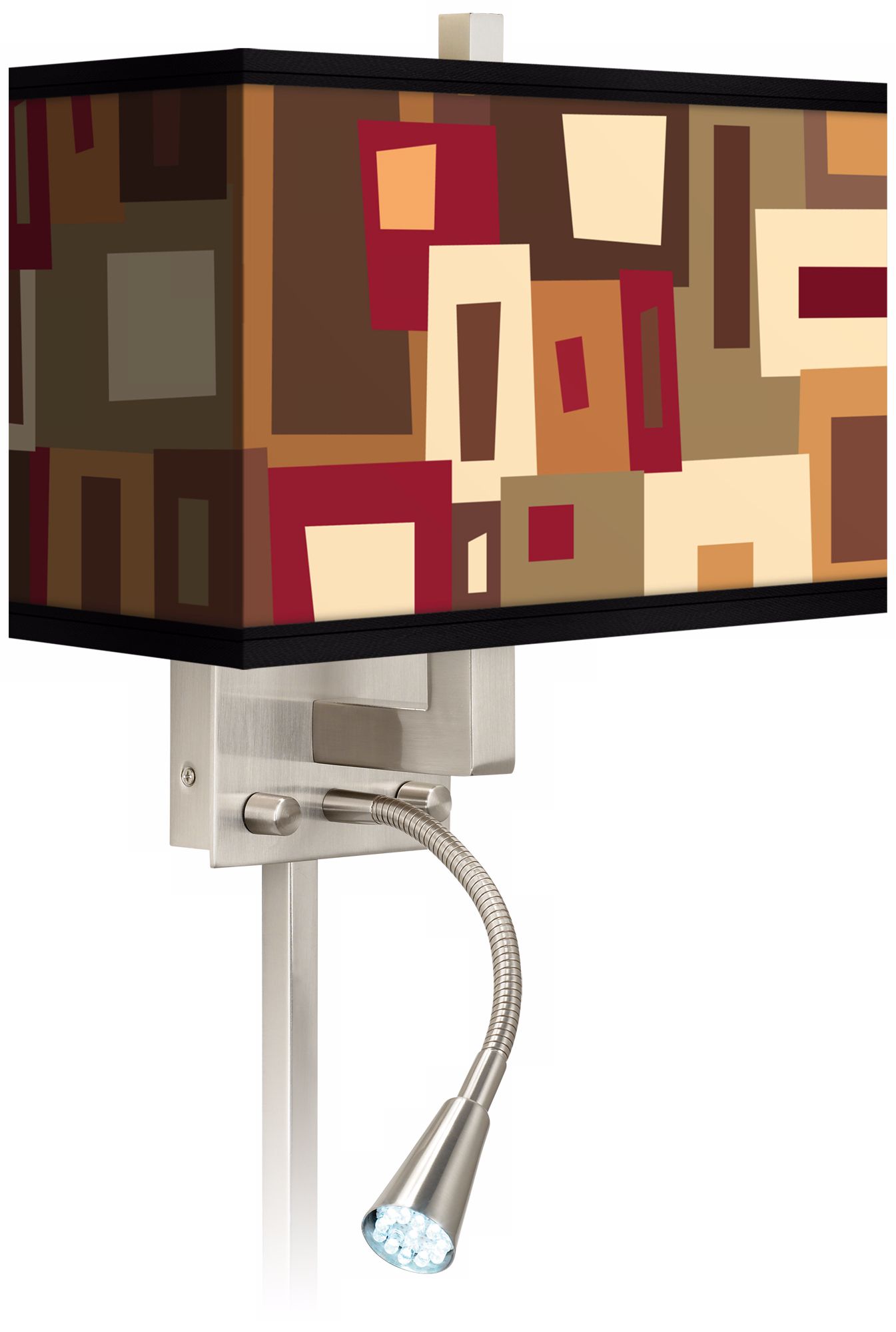 Earth Palette Giclee LED Reading Light Plug-In Sconce