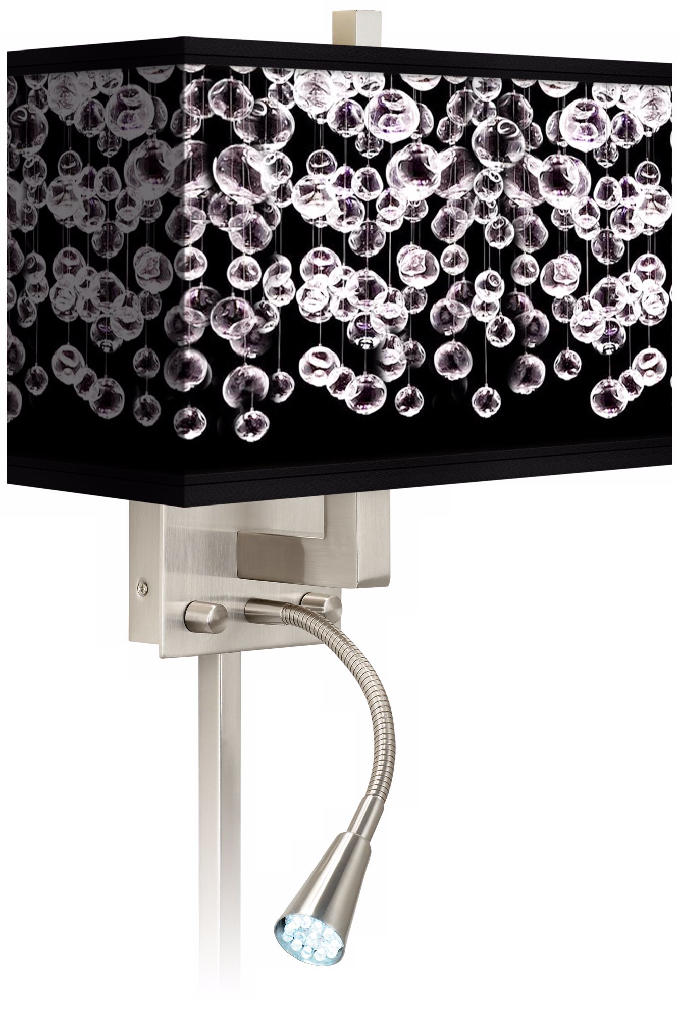 Shimmer Giclee LED Reading Light Plug-In Sconce