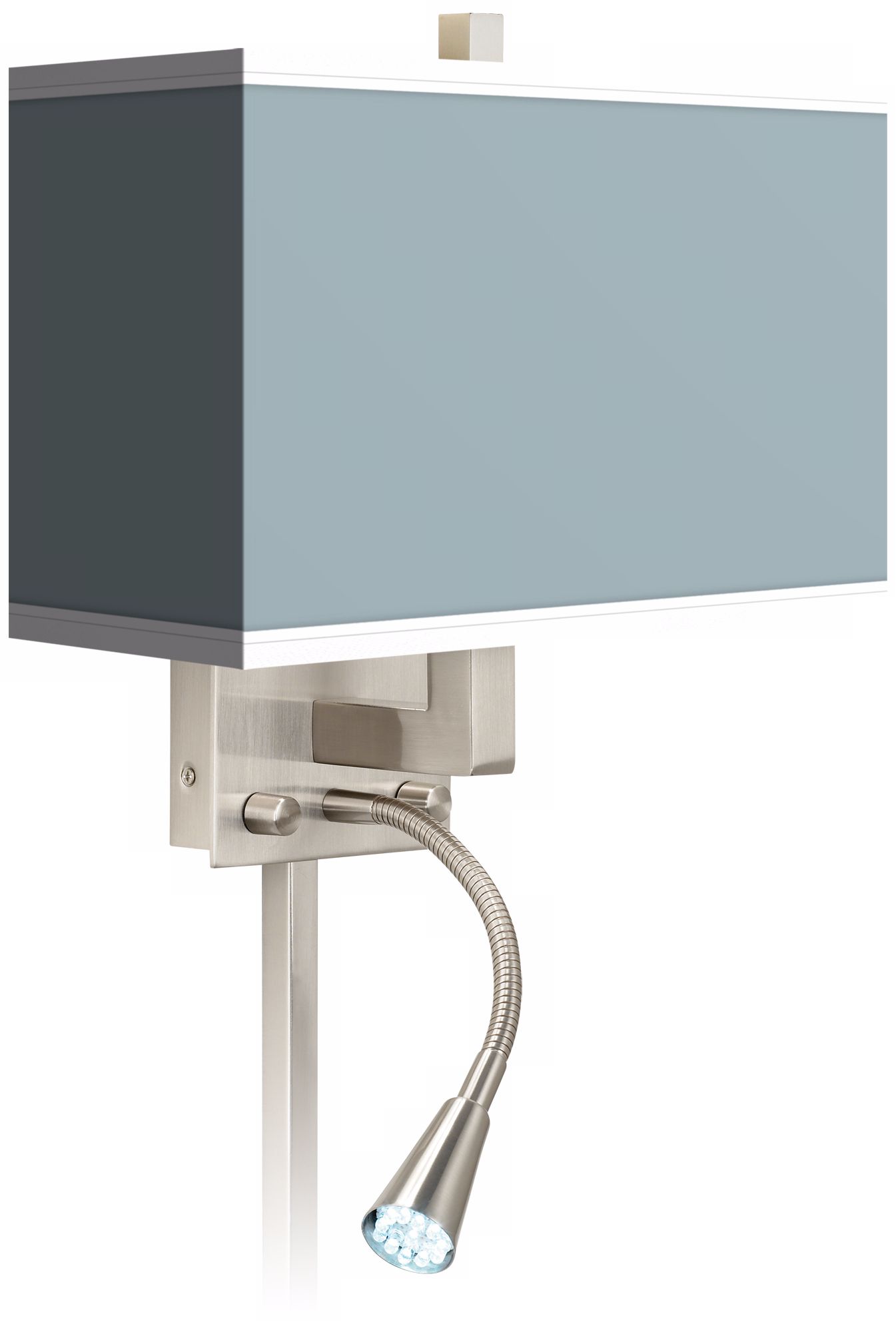 Aqua Sphere Giclee LED Reading Light Plug-In Sconce