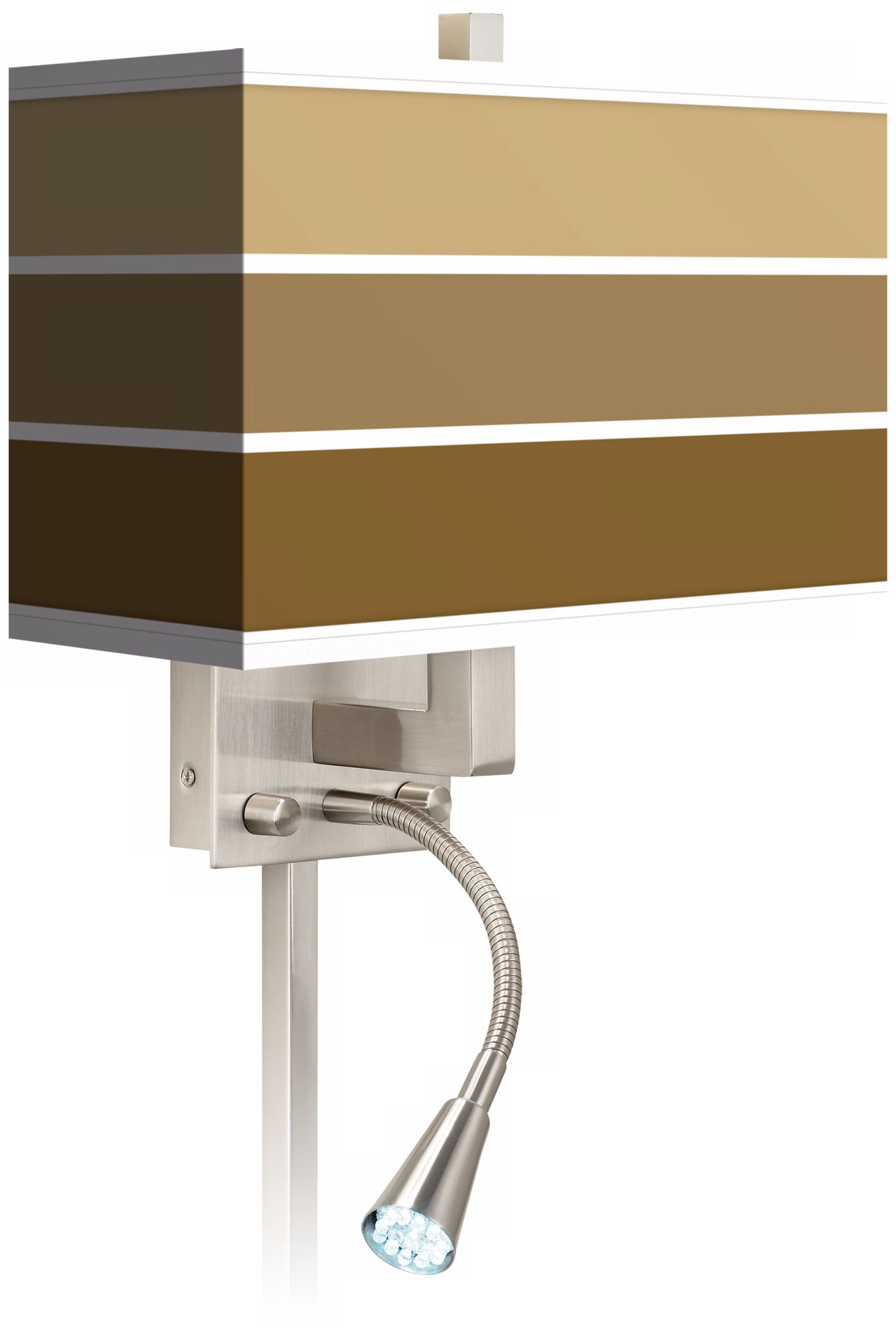 Tones Of Chestnut Giclee LED Reading Light Plug-In Sconce