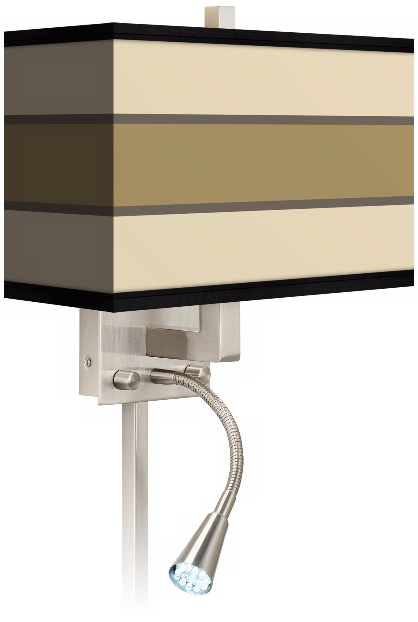 Tones Of Beige Giclee LED Reading Light Plug-In Sconce