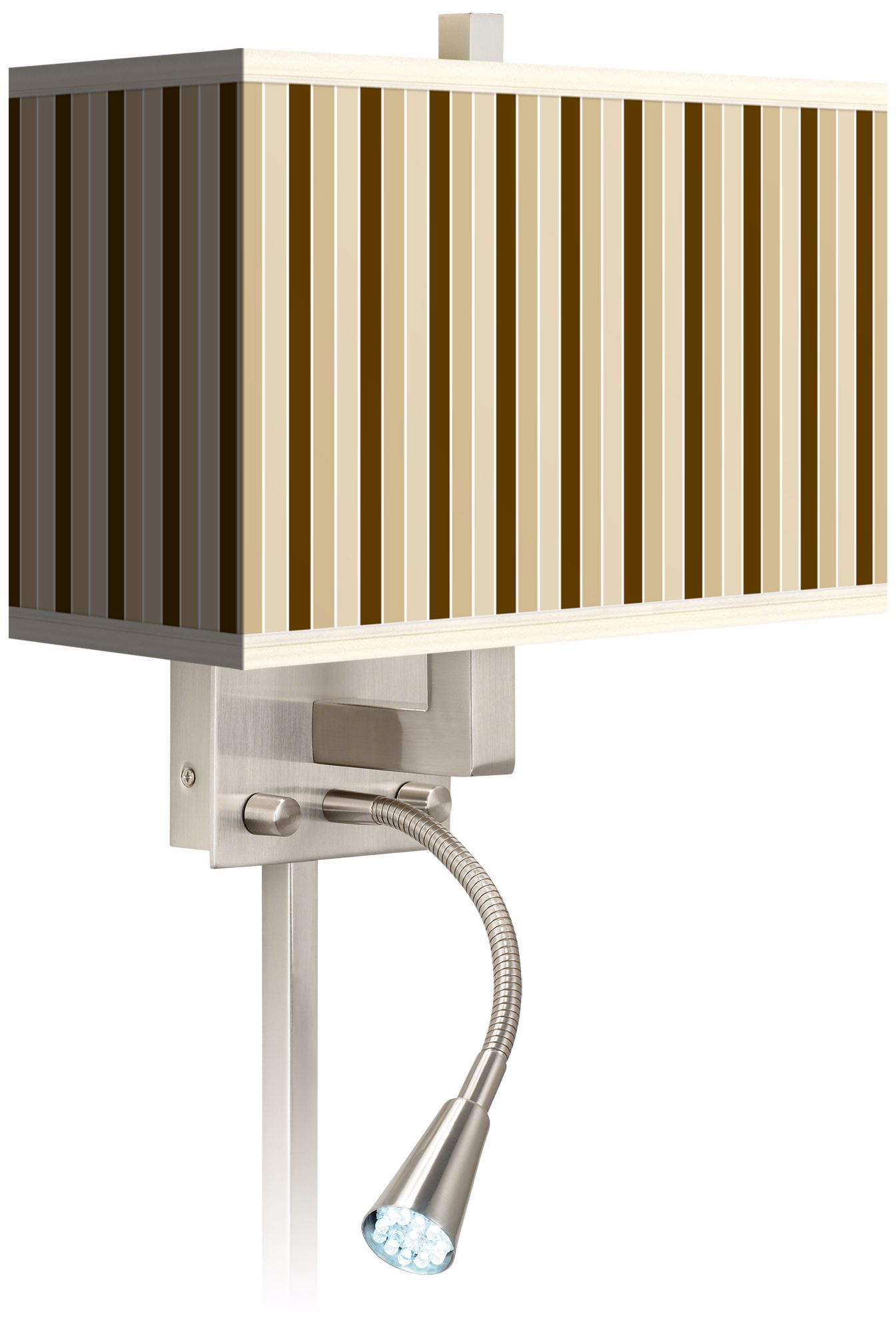 Fawn Stripes Giclee LED Reading Light Plug-In Sconce