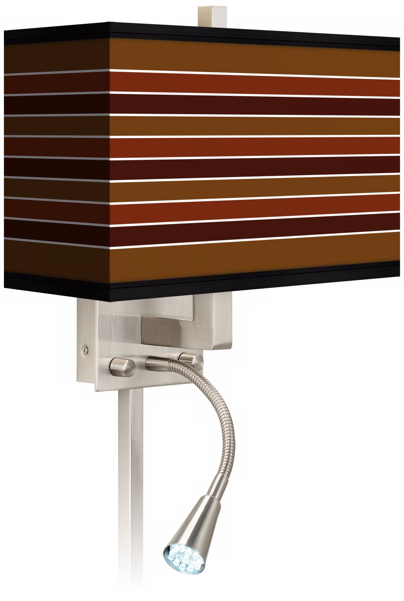 Tones Of Sienna Giclee LED Reading Light Plug-In Sconce
