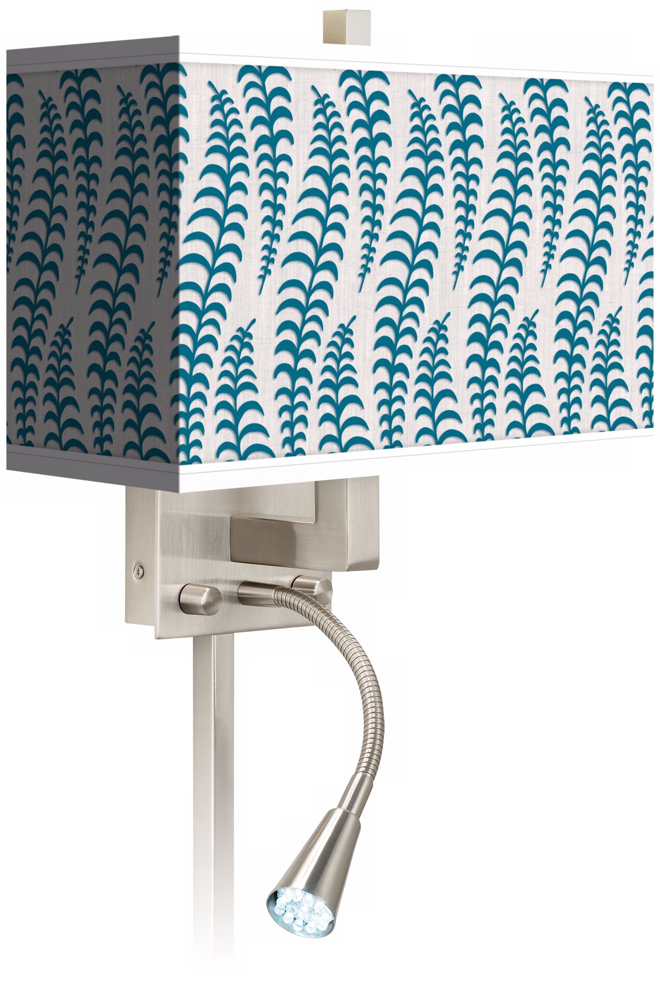 Stacy Garcia Fancy Fern Peacock LED Light Plug-In Sconce