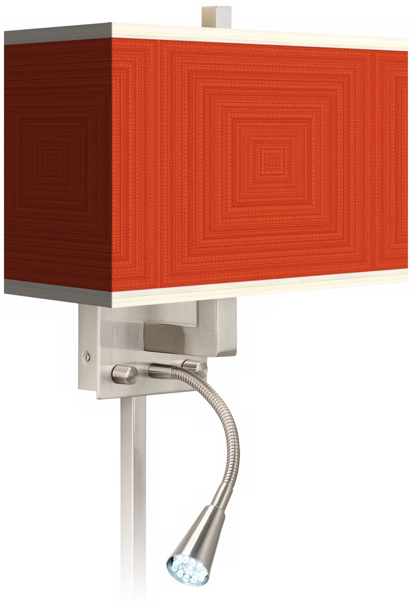 Stacy Garcia Crackled Square Coral LED Light Plug-In Sconce