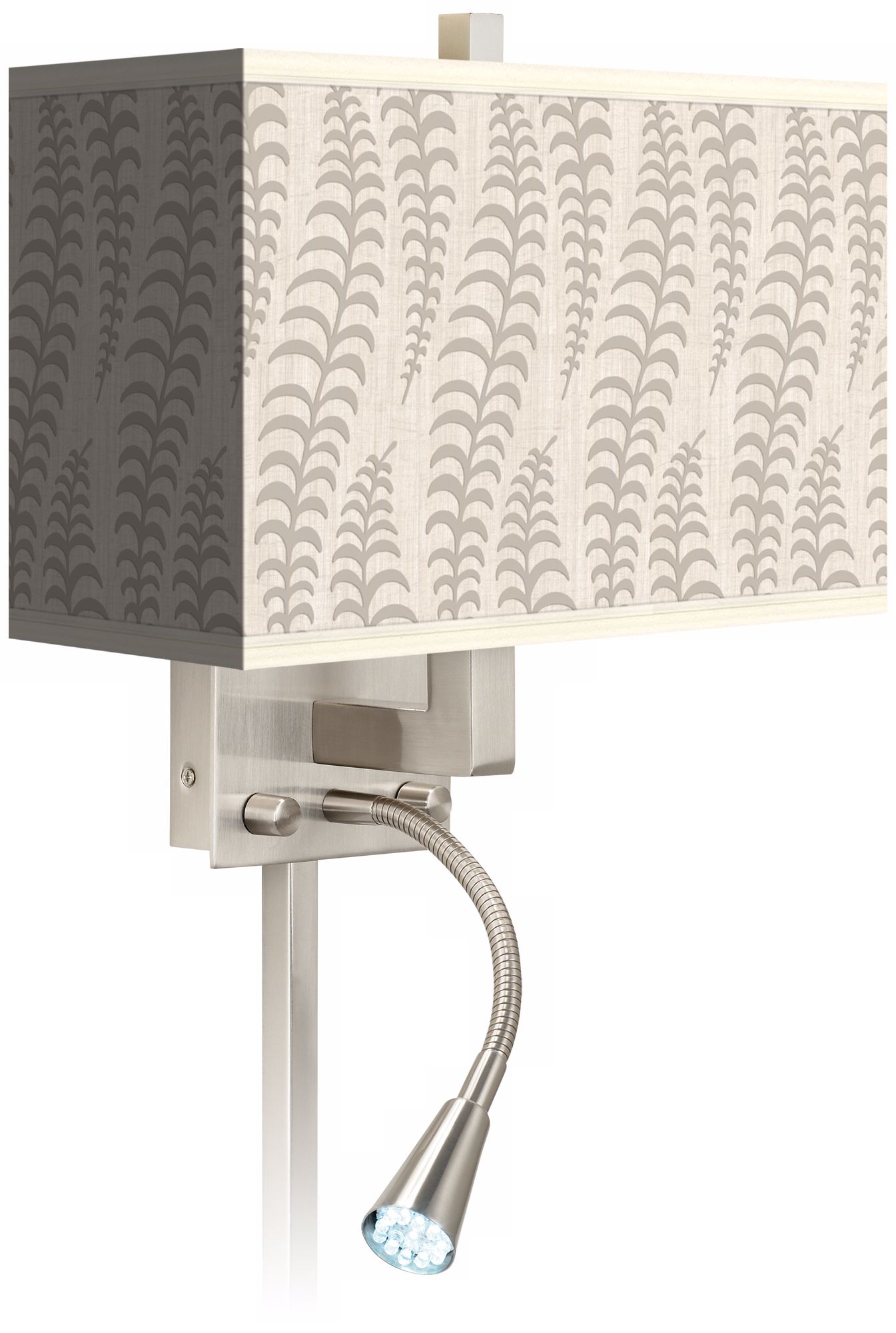Stacy Garcia Fancy Fern Ice LED Reading Light Plug-In Sconce