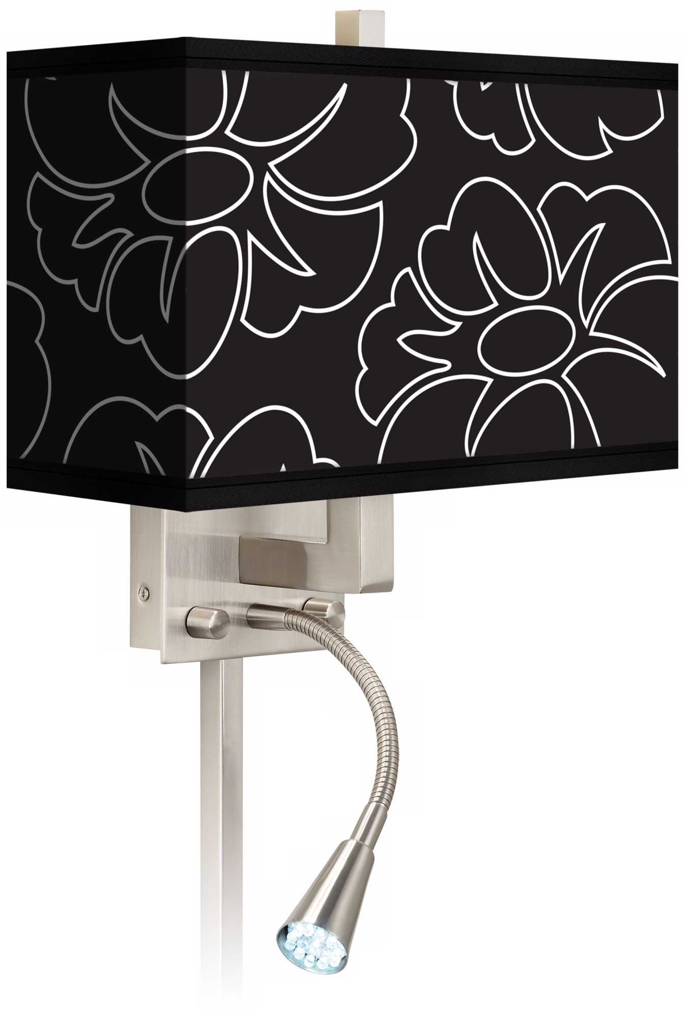 Summer Silhouette Giclee LED Reading Light Plug-In Sconce