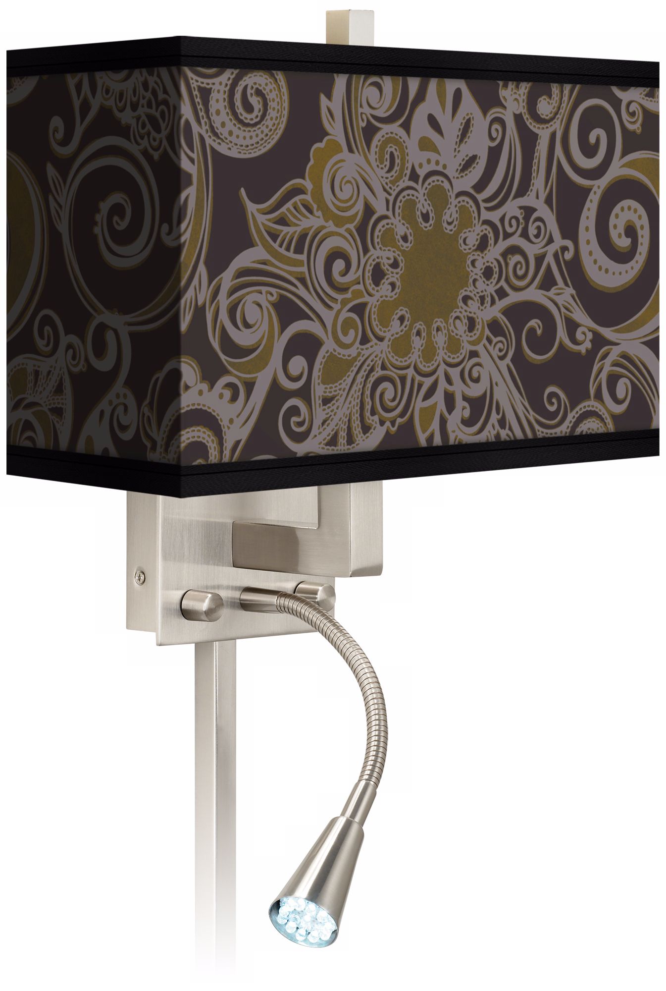 Stacy Garcia Ornament Metal LED Reading Light Plug-In Sconce