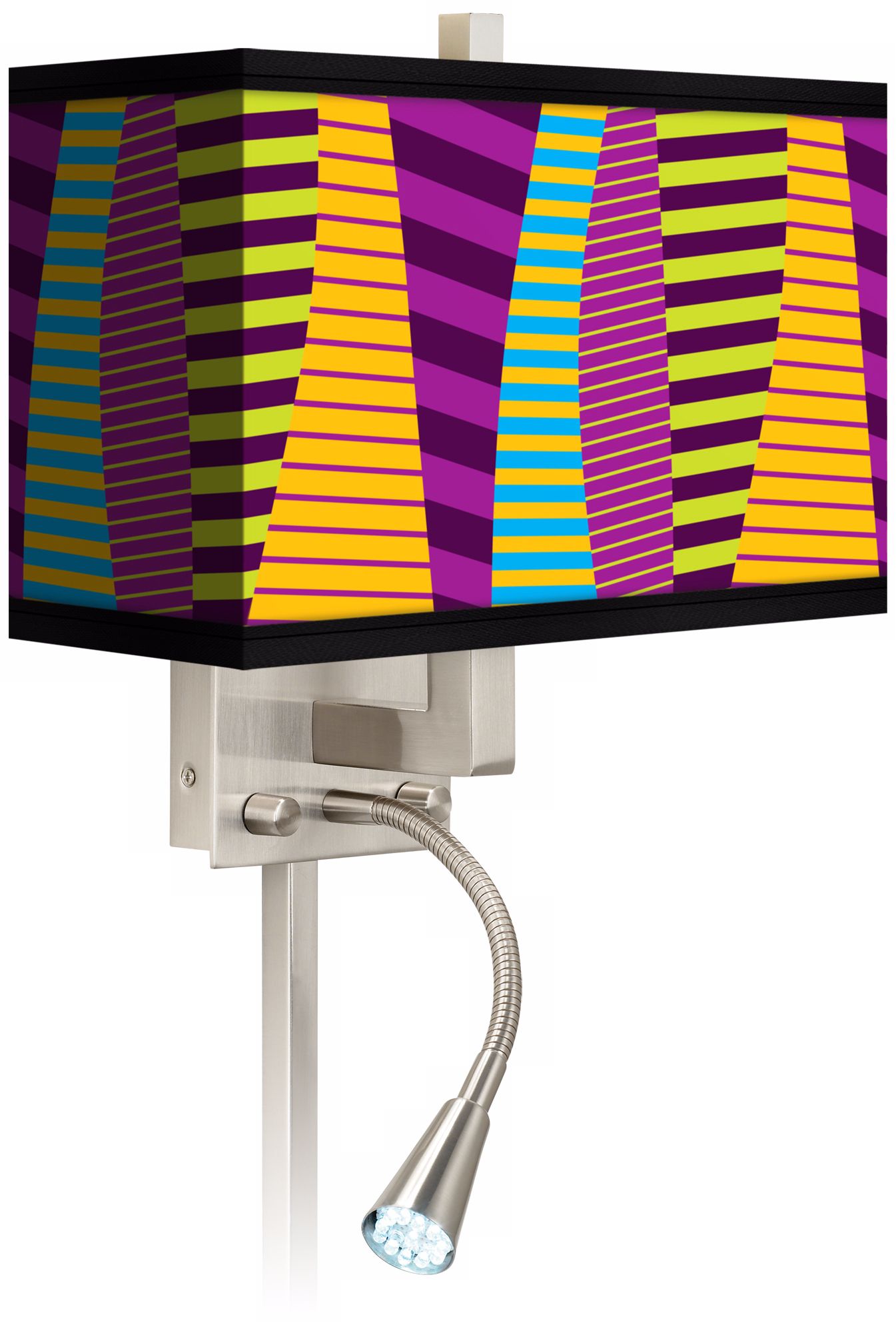 Mambo Giclee LED Reading Light Plug-In Sconce