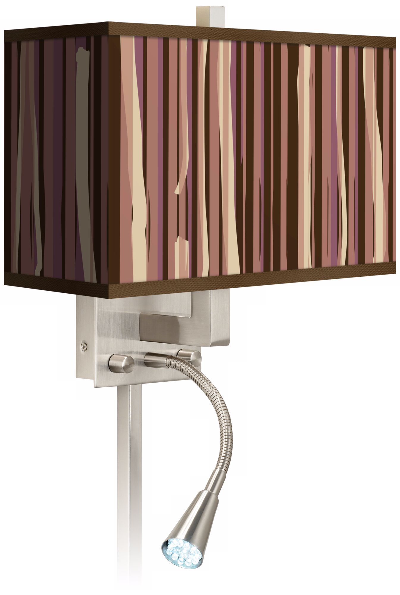 Kalahari Lines Giclee LED Reading Light Plug-In Sconce