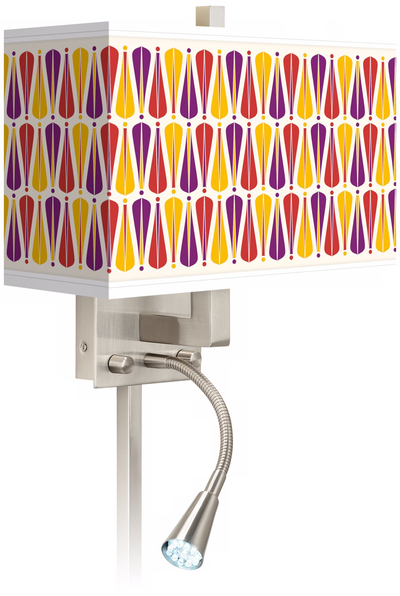Hinder Giclee LED Reading Light Plug-In Sconce
