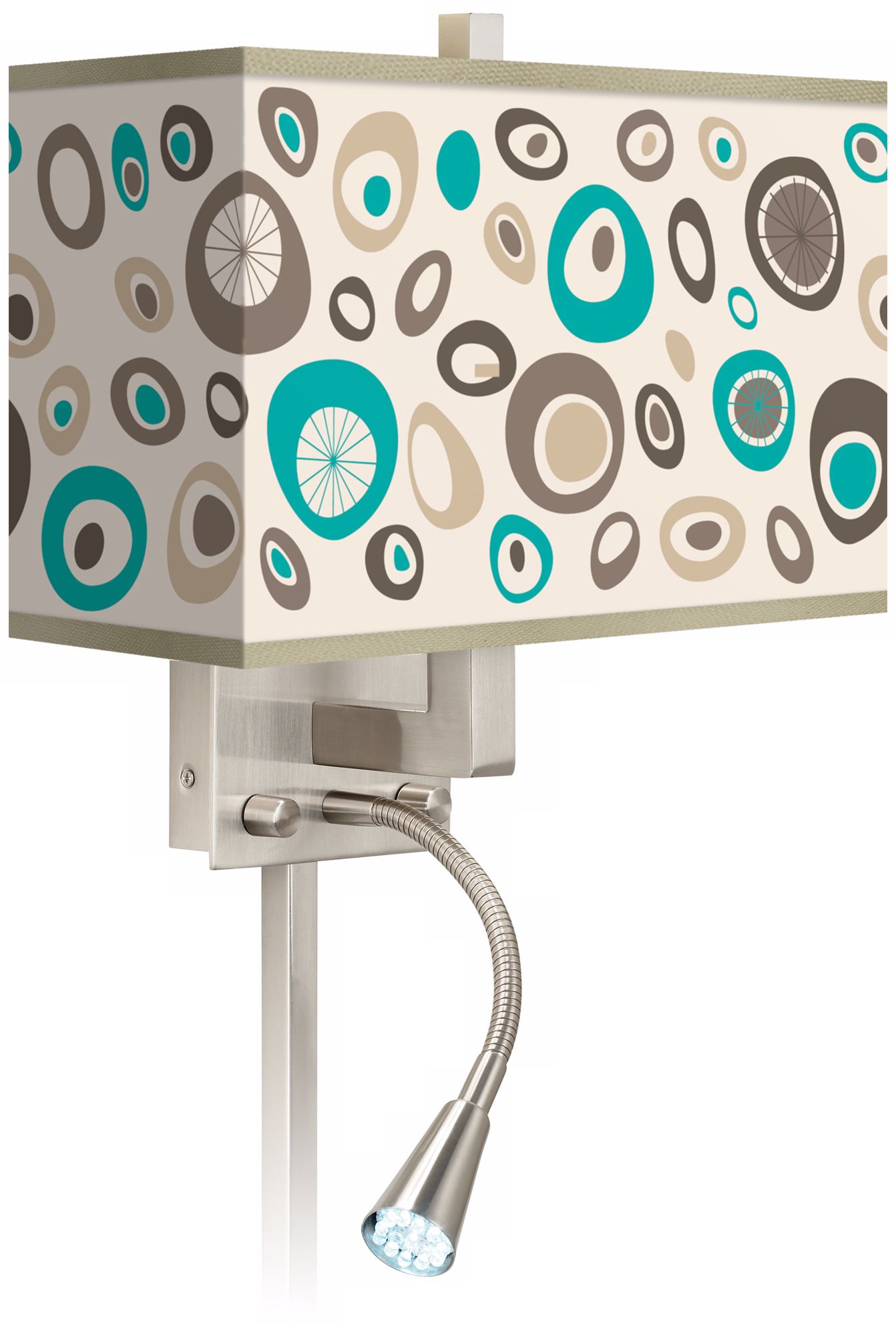 Stammer Giclee LED Reading Light Plug-In Sconce