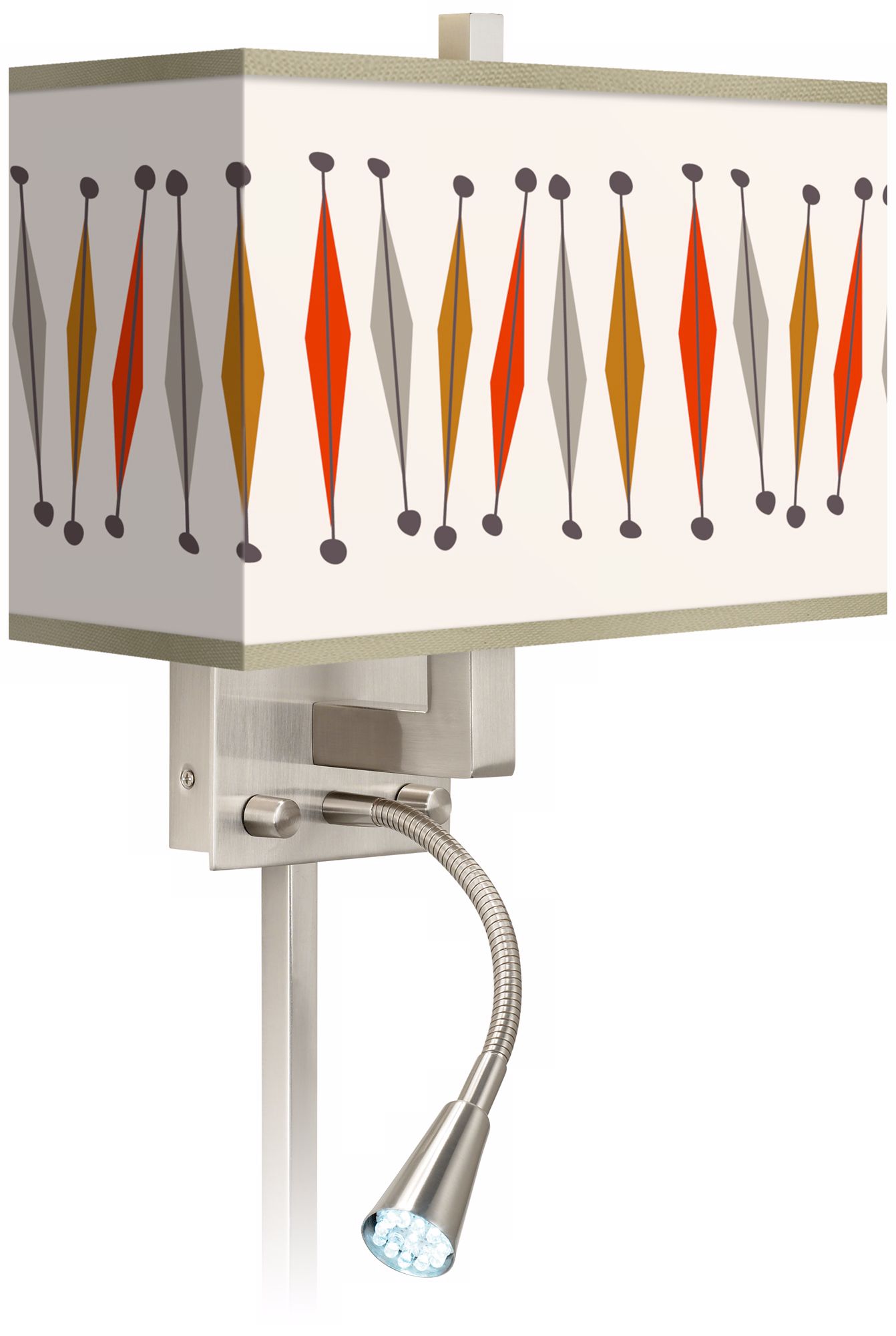 Tremble Giclee LED Reading Light Plug-In Sconce