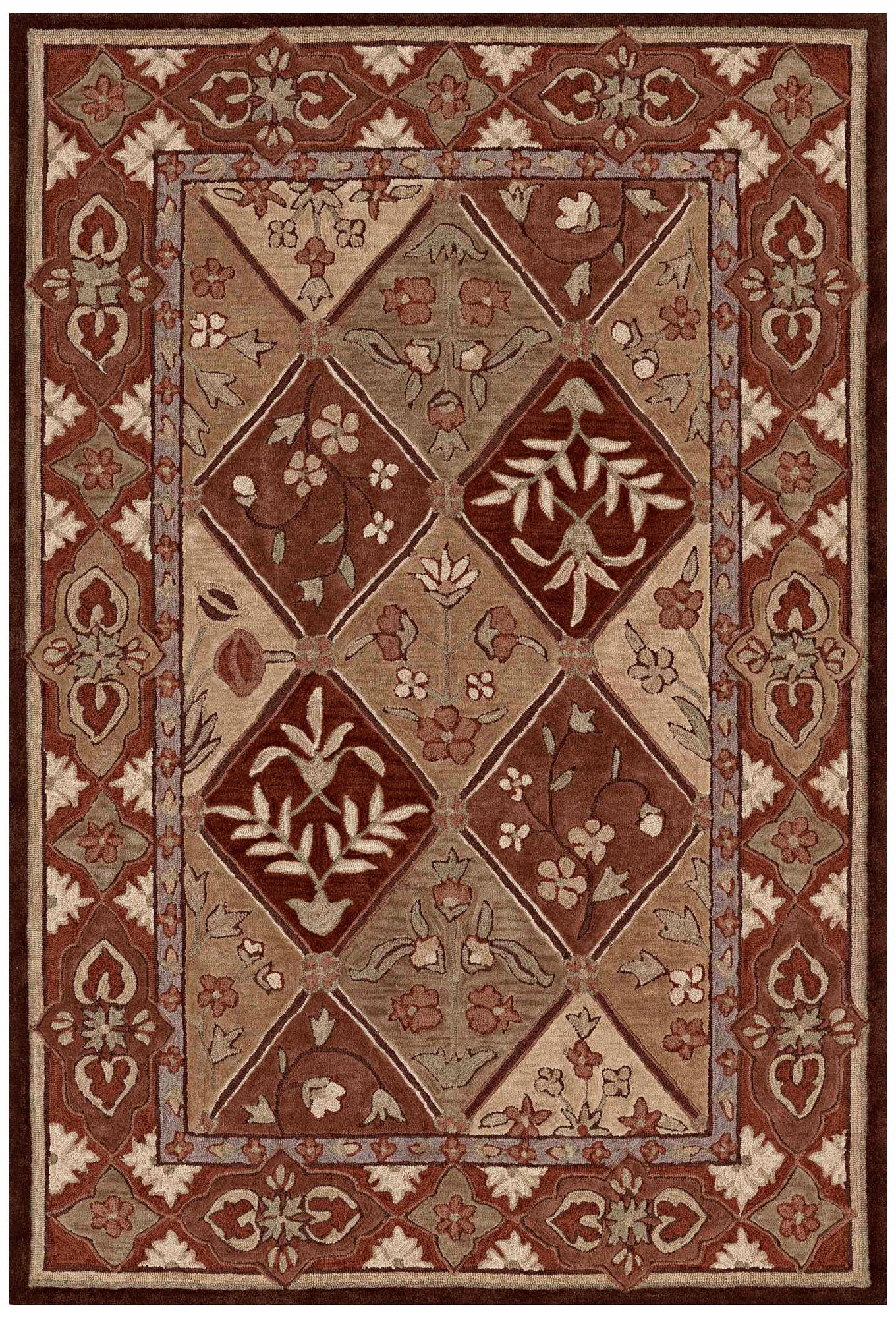 Winchester Collection Quincy Chocolate Area Rug