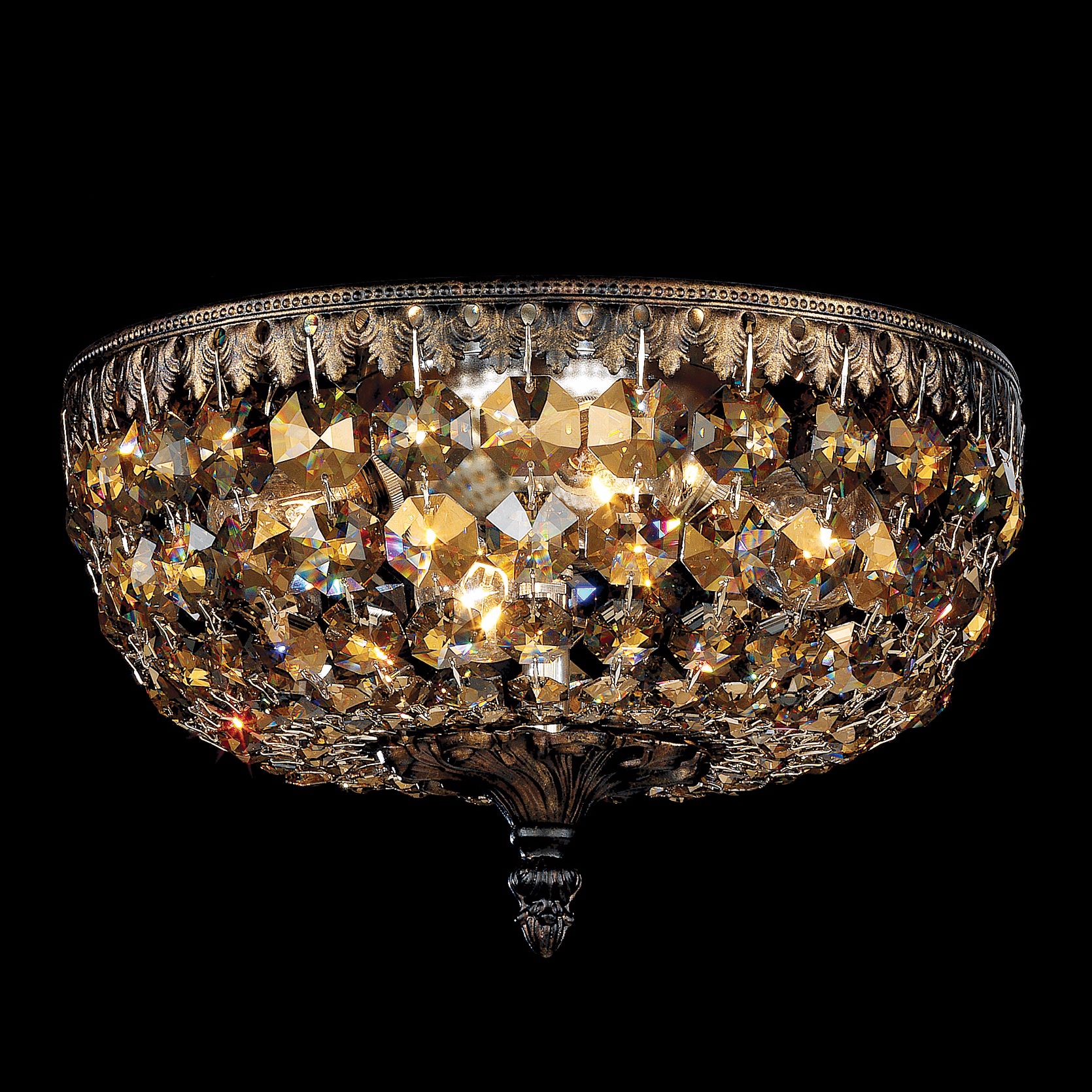 Schonbek Rialto Collection 10" Wide Crystal Ceiling Light